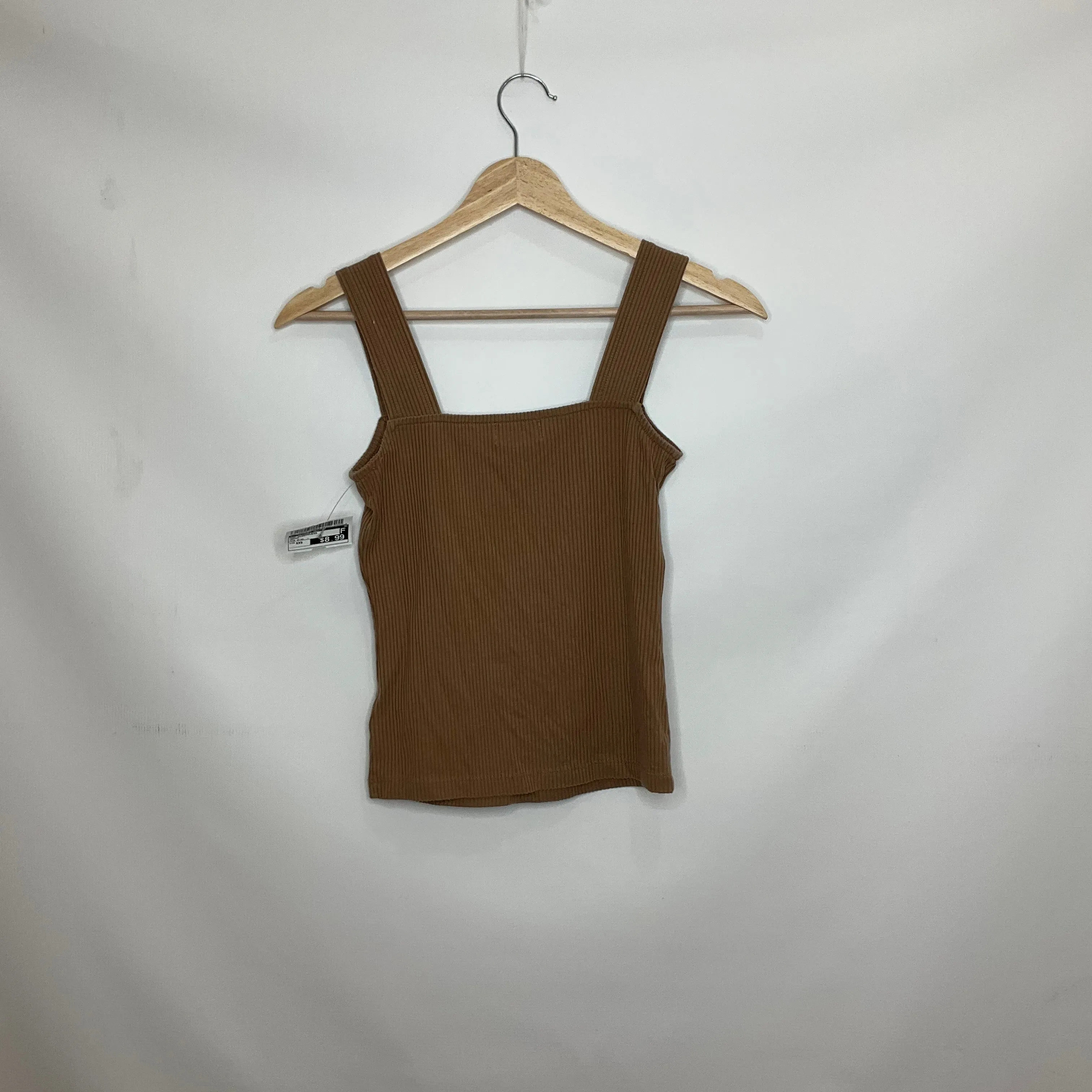 Brown Top Sleeveless Clothes Mentor, Size Xxs