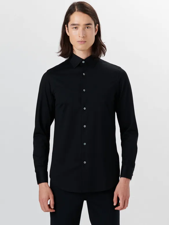 Bugatchi Ooohcotton Shirt James, Black