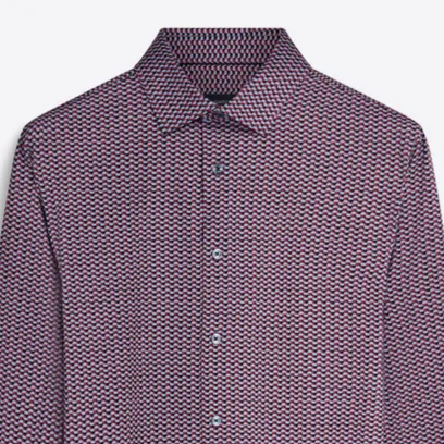 Bugatchi Ooohcotton Shirt James, Burgandy