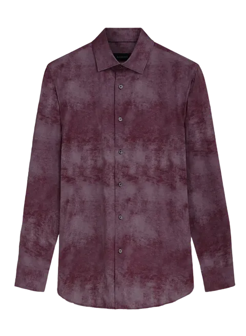 Bugatchi Ooohcotton Shirt James, Burgandy