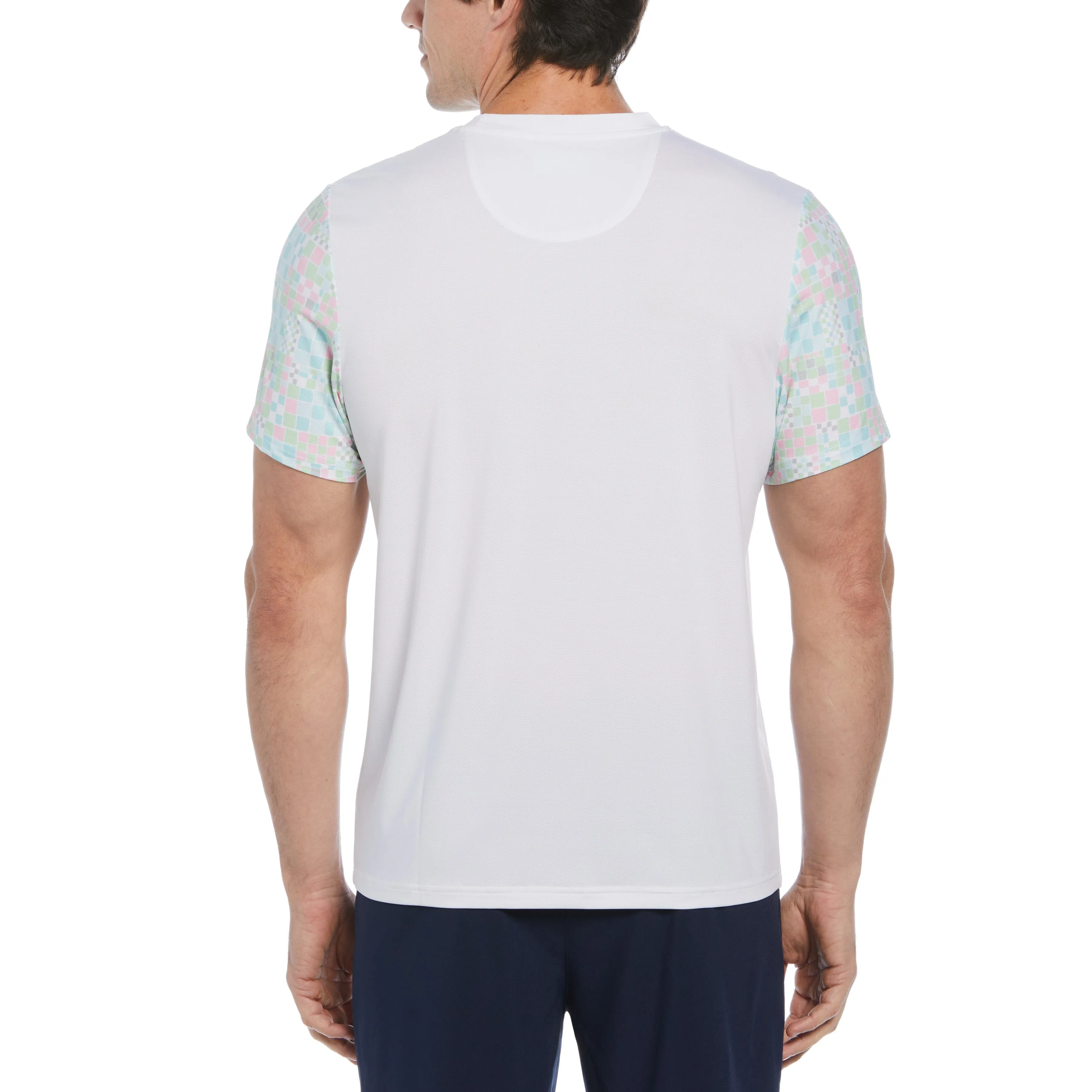 Checkerboard Block Performance Tennis Tee