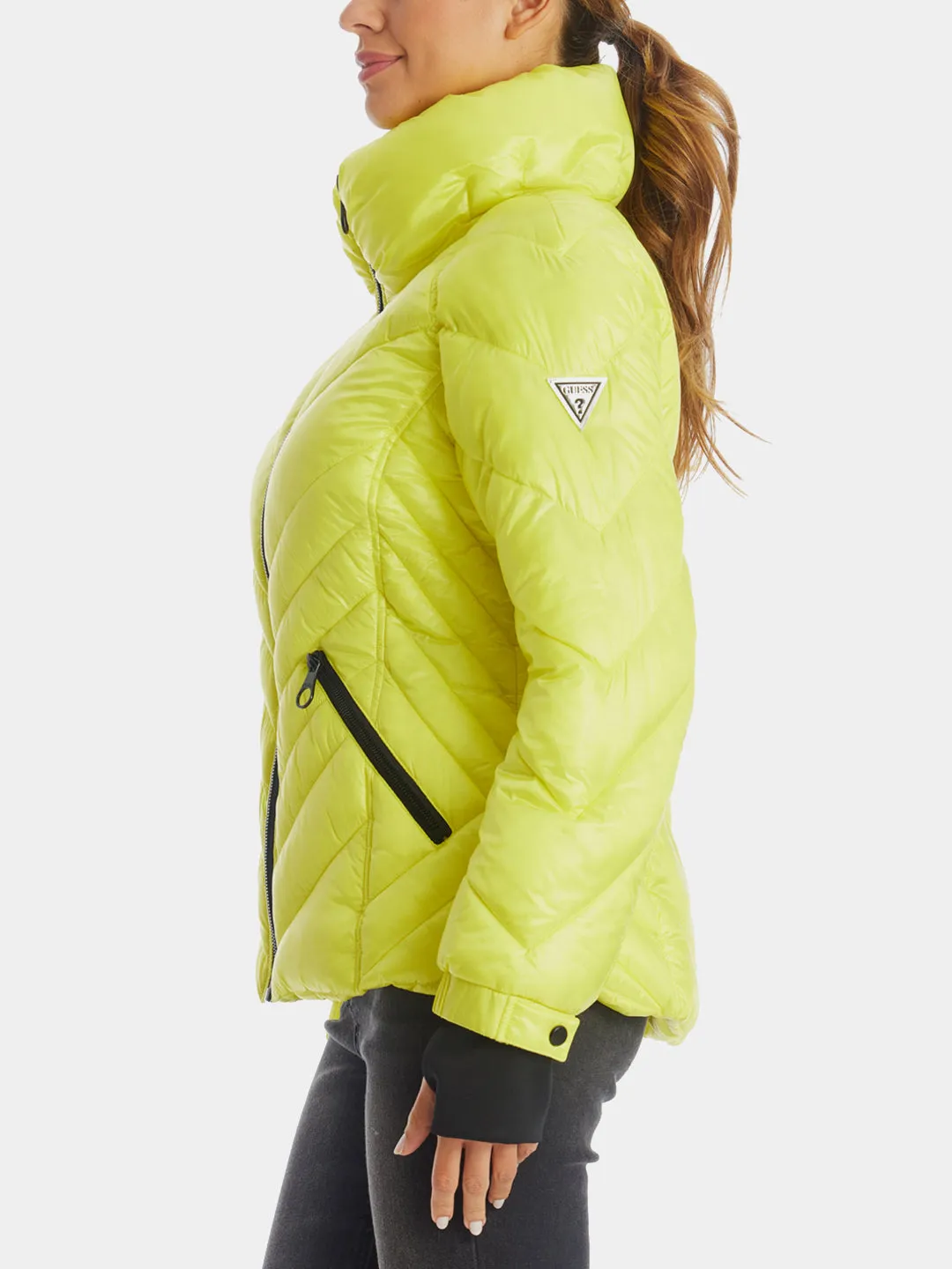 Chevron Puffer Jacket