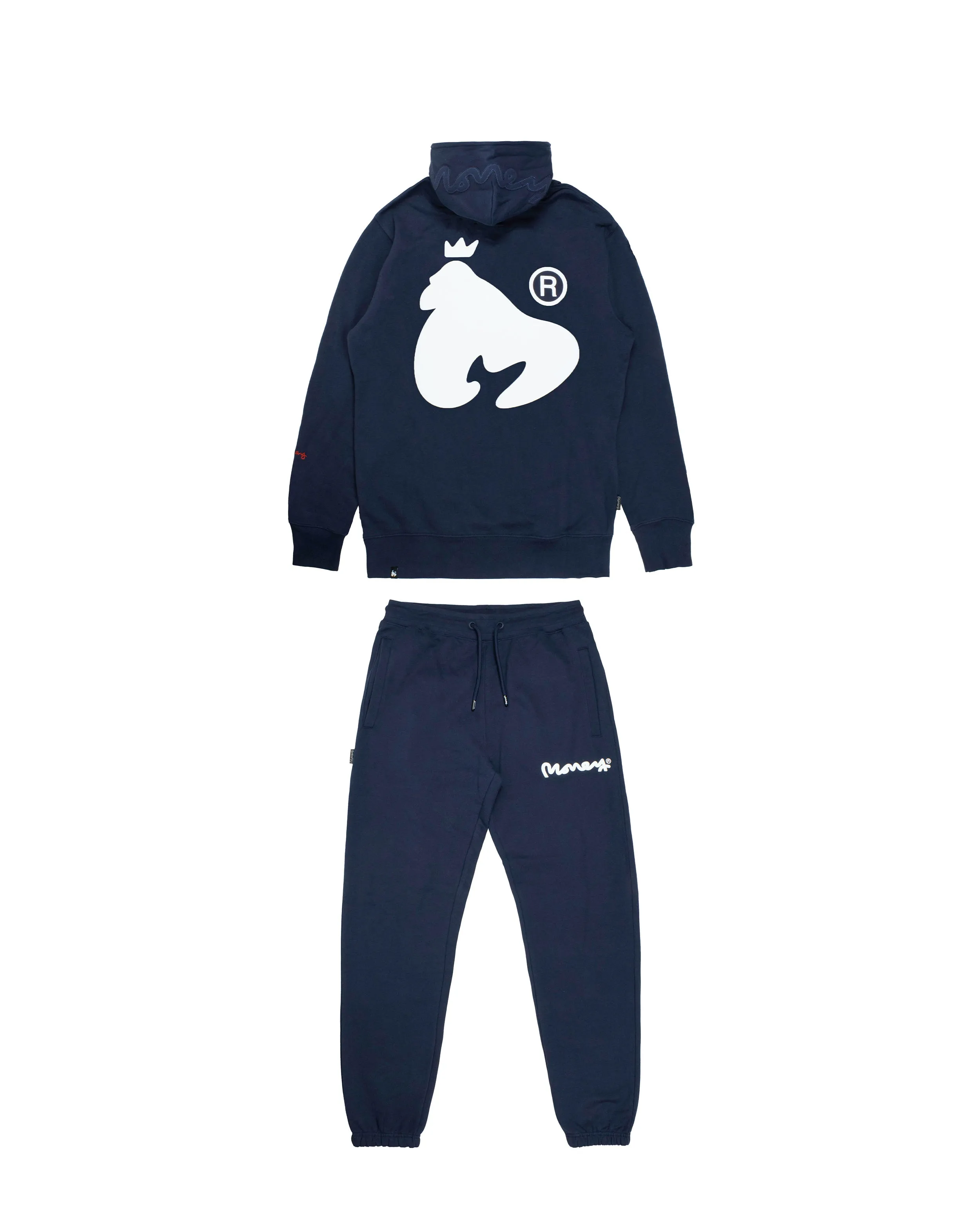 CHOP MONEY SIG APE HOOD TRACK SUIT - NAVY