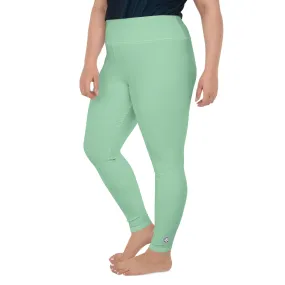 Confidence in Motion: Women's Plus Size Yoga Leggings - Vista Blue