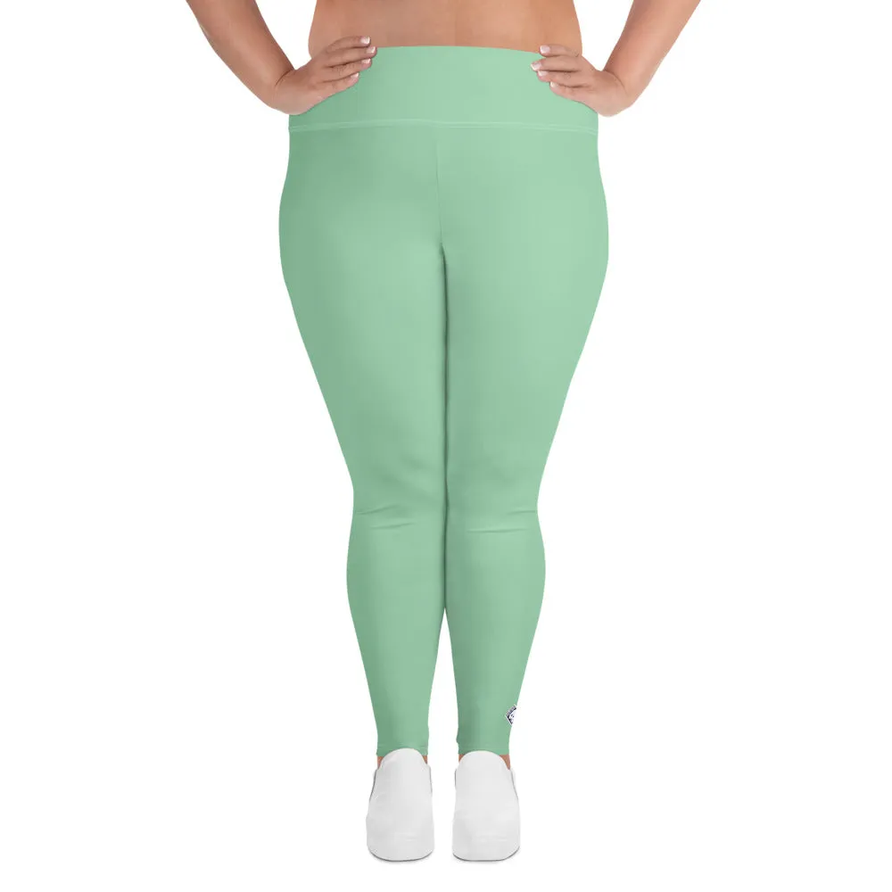 Confidence in Motion: Women's Plus Size Yoga Leggings - Vista Blue