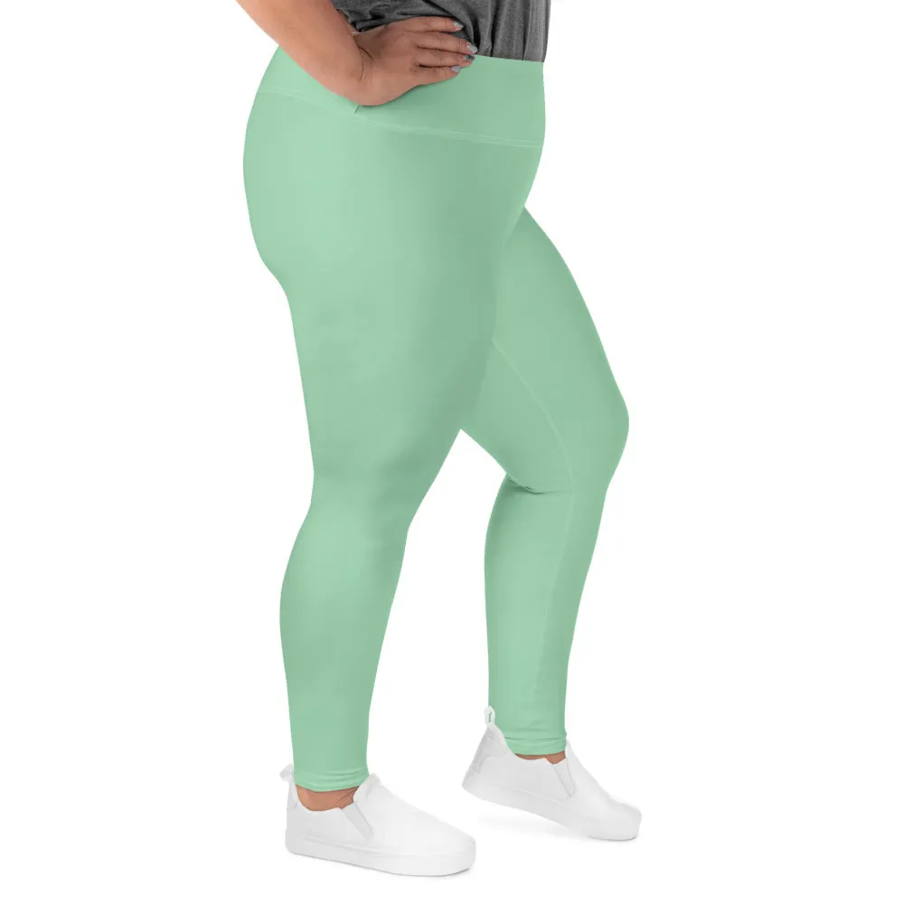 Confidence in Motion: Women's Plus Size Yoga Leggings - Vista Blue