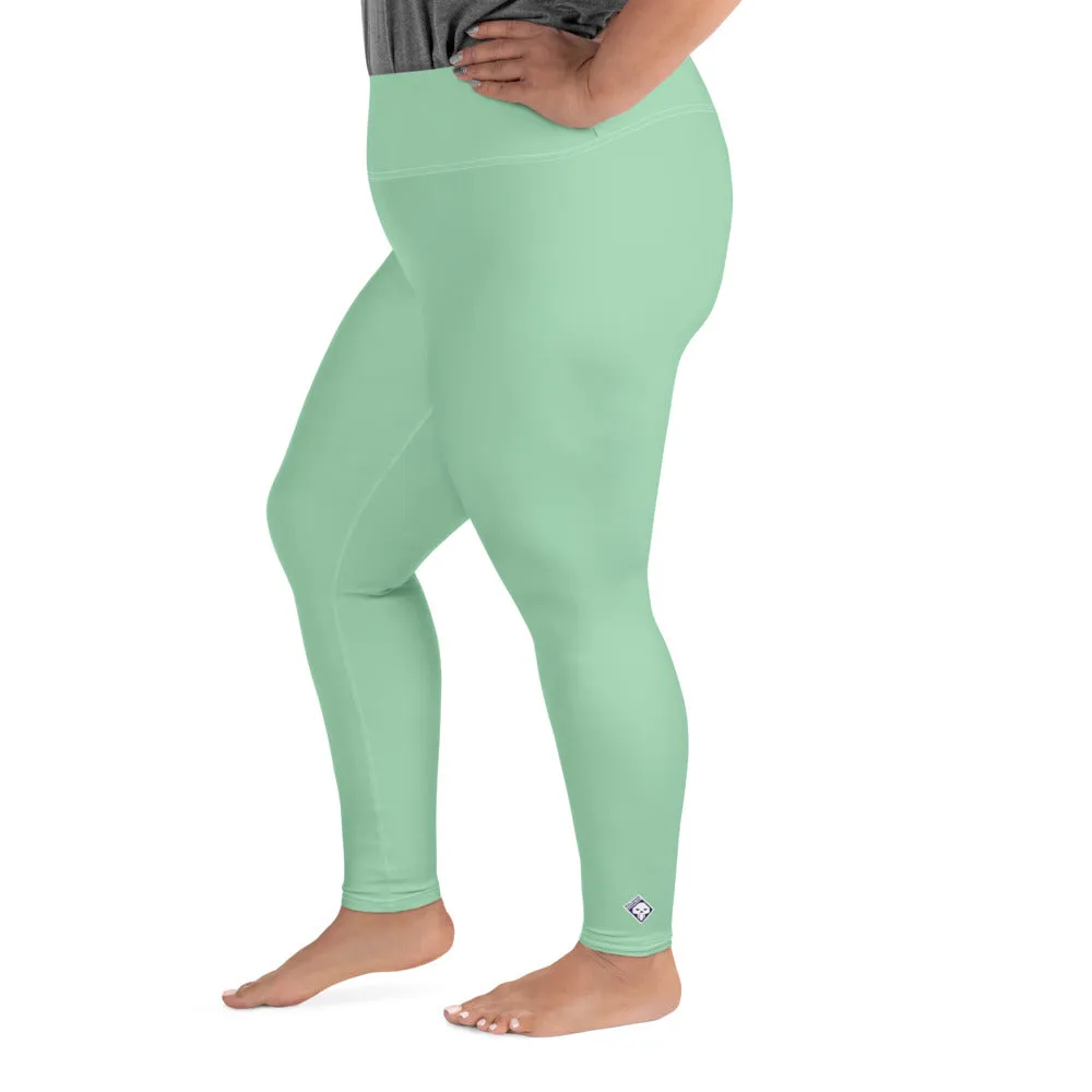 Confidence in Motion: Women's Plus Size Yoga Leggings - Vista Blue