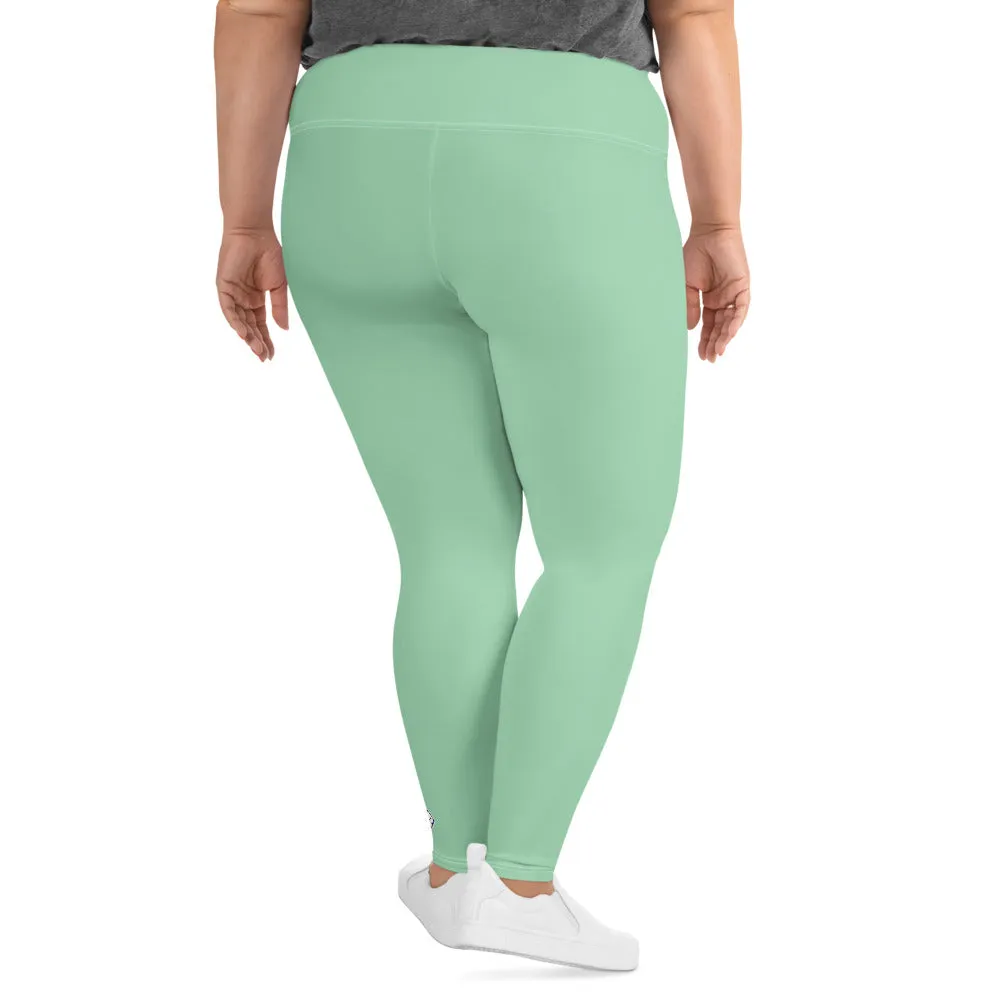 Confidence in Motion: Women's Plus Size Yoga Leggings - Vista Blue