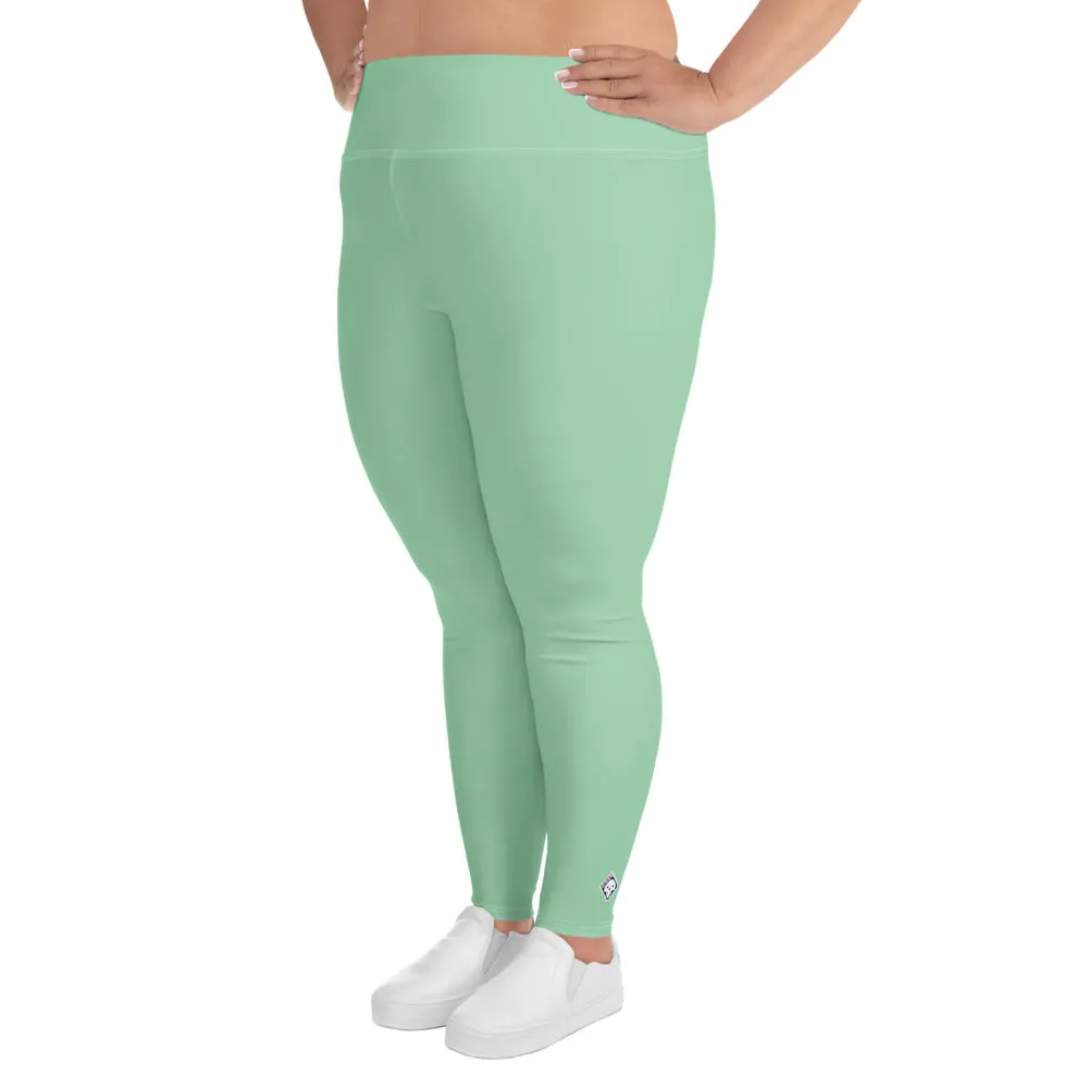 Confidence in Motion: Women's Plus Size Yoga Leggings - Vista Blue