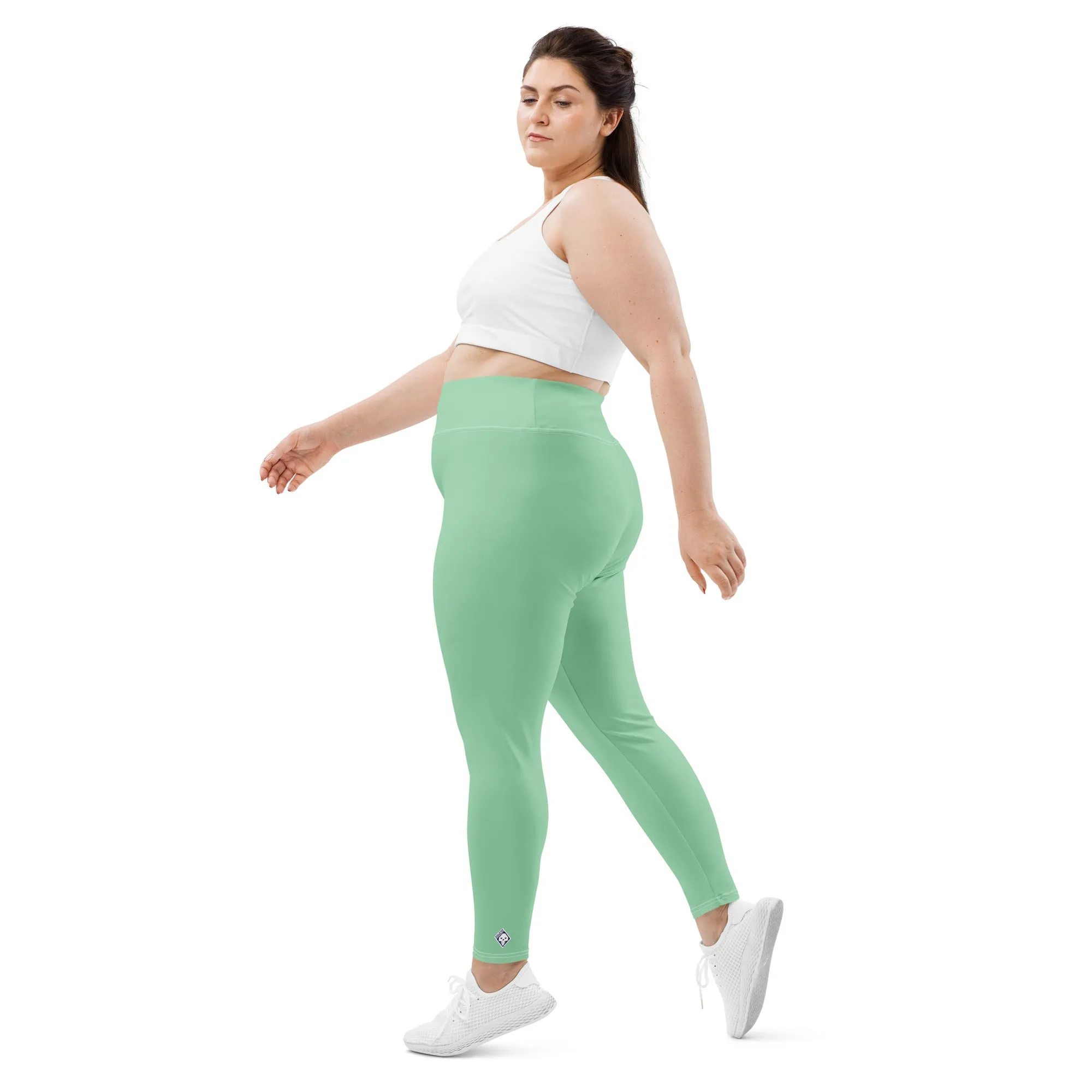 Confidence in Motion: Women's Plus Size Yoga Leggings - Vista Blue