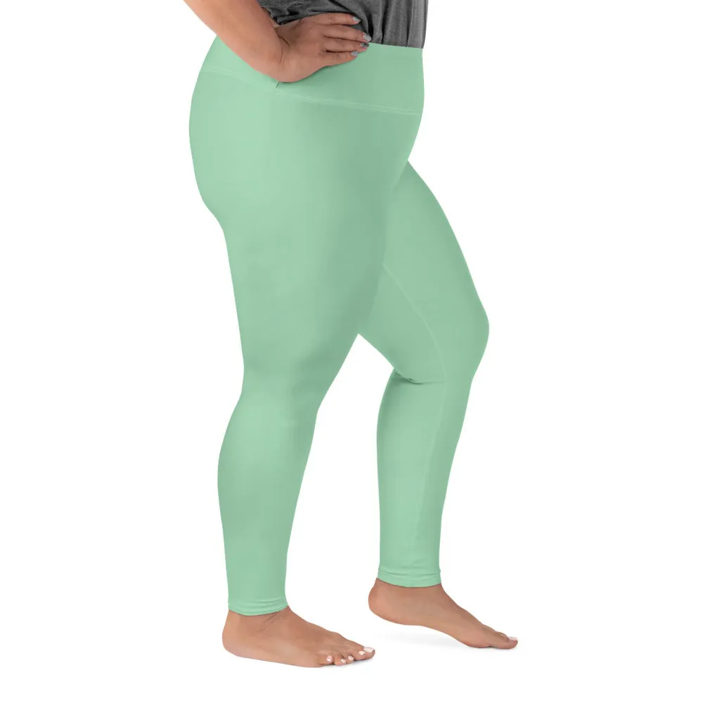 Confidence in Motion: Women's Plus Size Yoga Leggings - Vista Blue