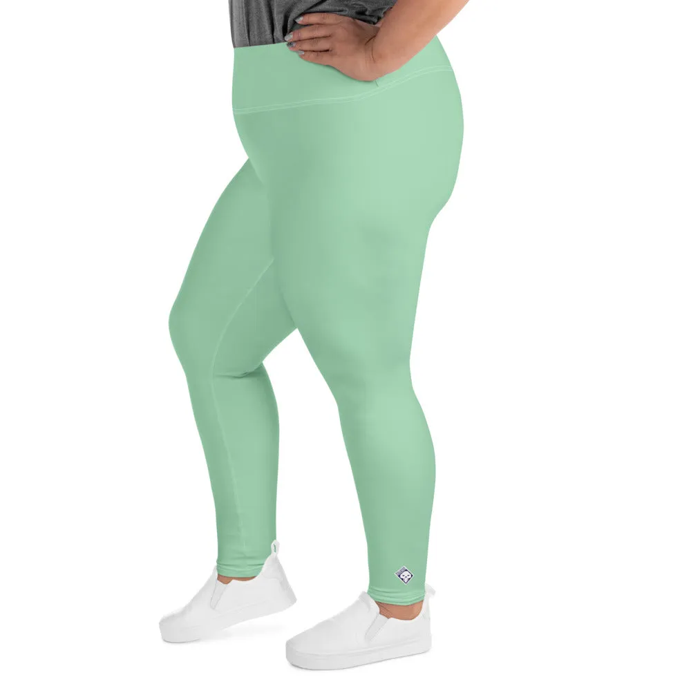 Confidence in Motion: Women's Plus Size Yoga Leggings - Vista Blue