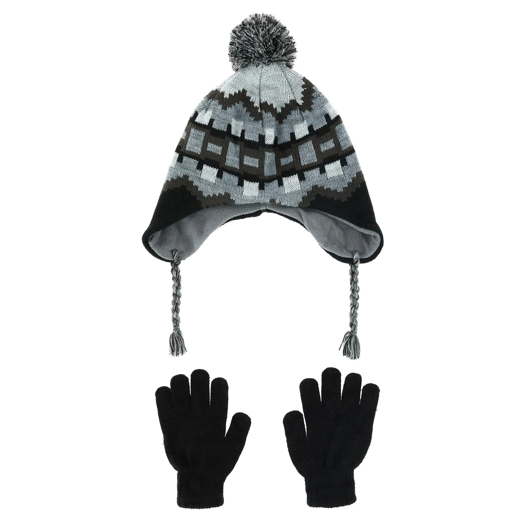 Connex Gear Kids' 4-7 Winter Helmet Hat with Matching Gripper Glove