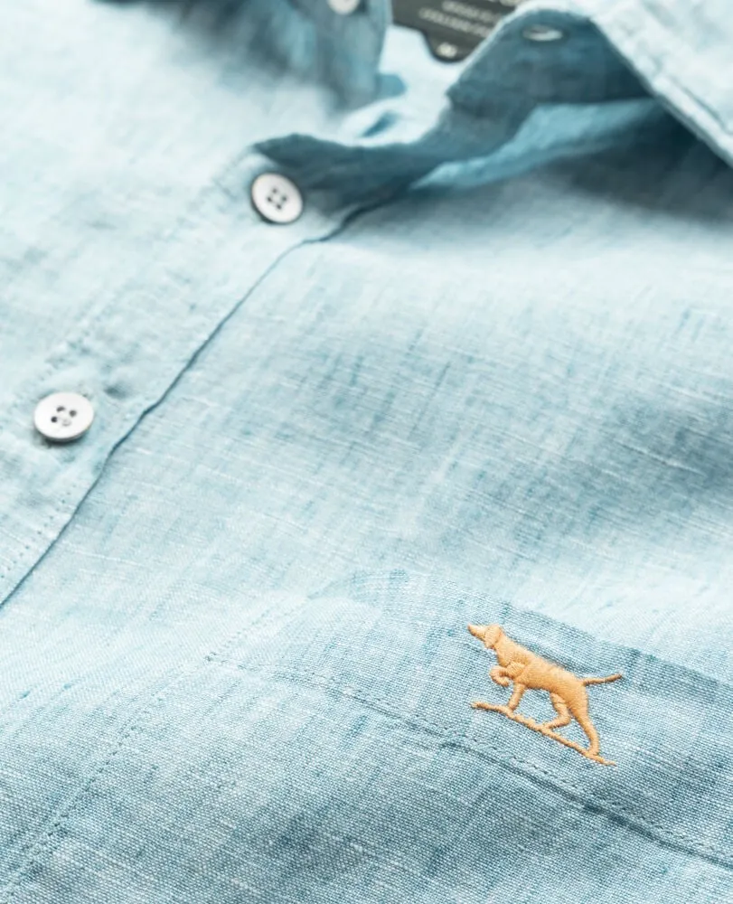 Coromandel Linen Shirt - Washed Teal