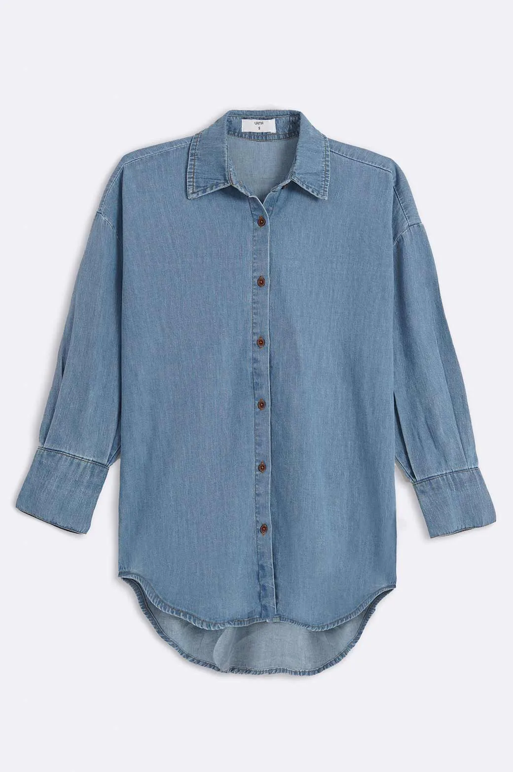 DENIM BUTTON DOWN SHIRT