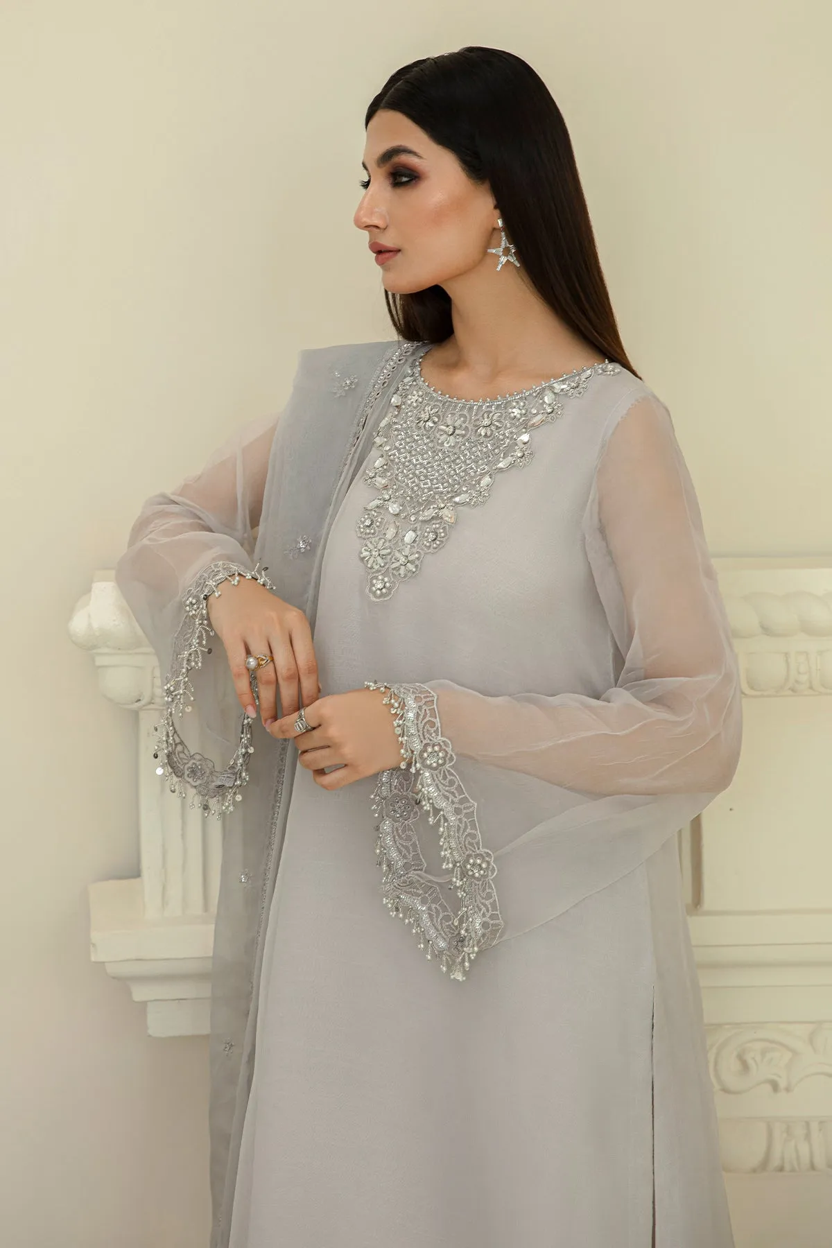 EMBROIDERED CHIFFON PR-824