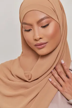 Essential Chiffon Hijab - Cappuccino