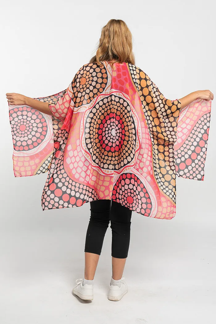 Eternal Flame Chiffon Shawl