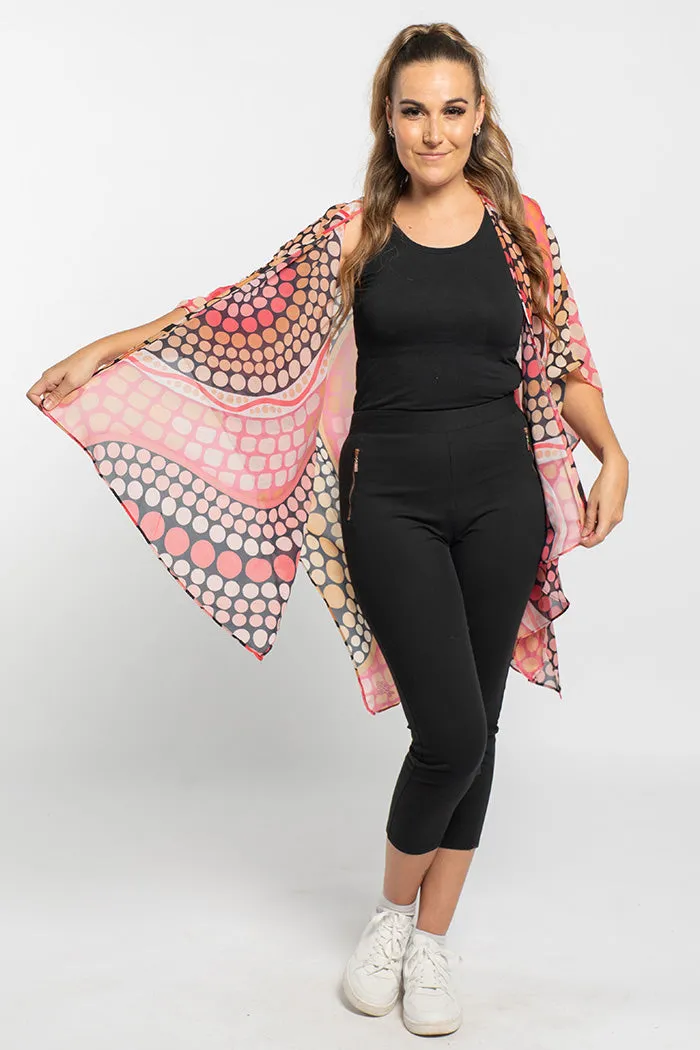 Eternal Flame Chiffon Shawl