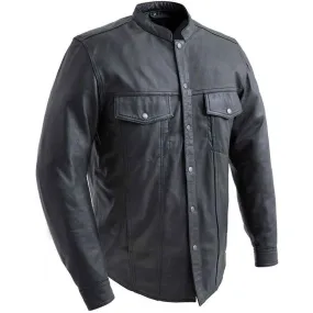 First Mfg Mens Vigilante Leather Shirt