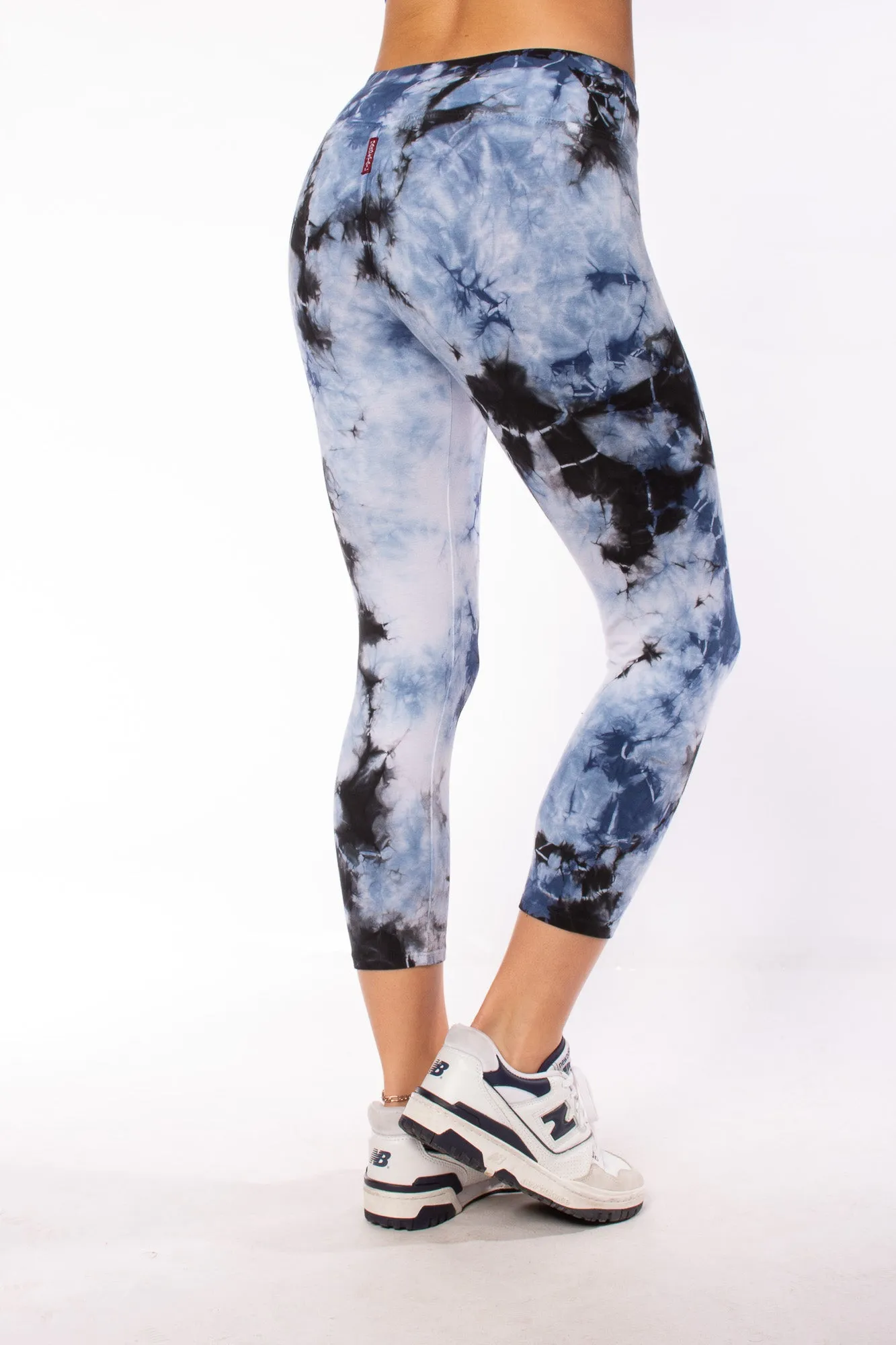 Flat Waist Capri (Style W-374, Tie-Dye LIC1) by Hard Tail Forever