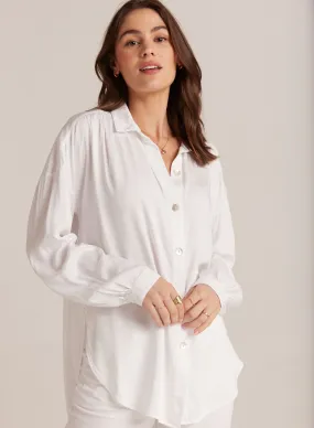 Flowy Beach Shirt - White