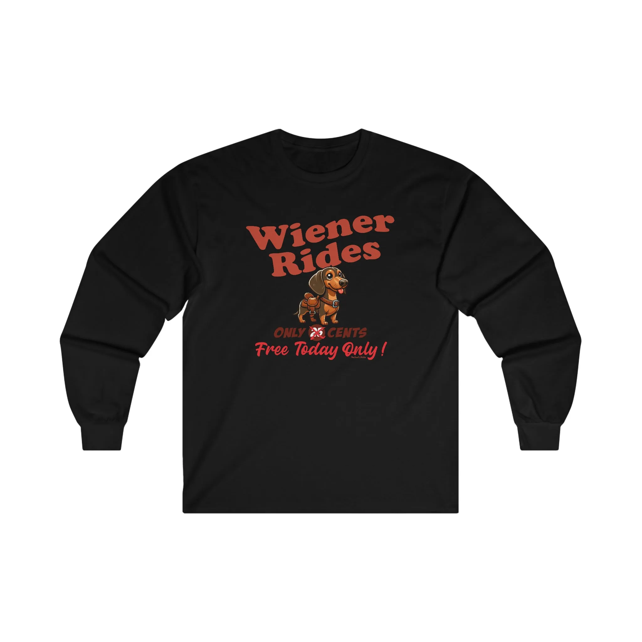 Free Wiener Rides Long Sleeve Tee