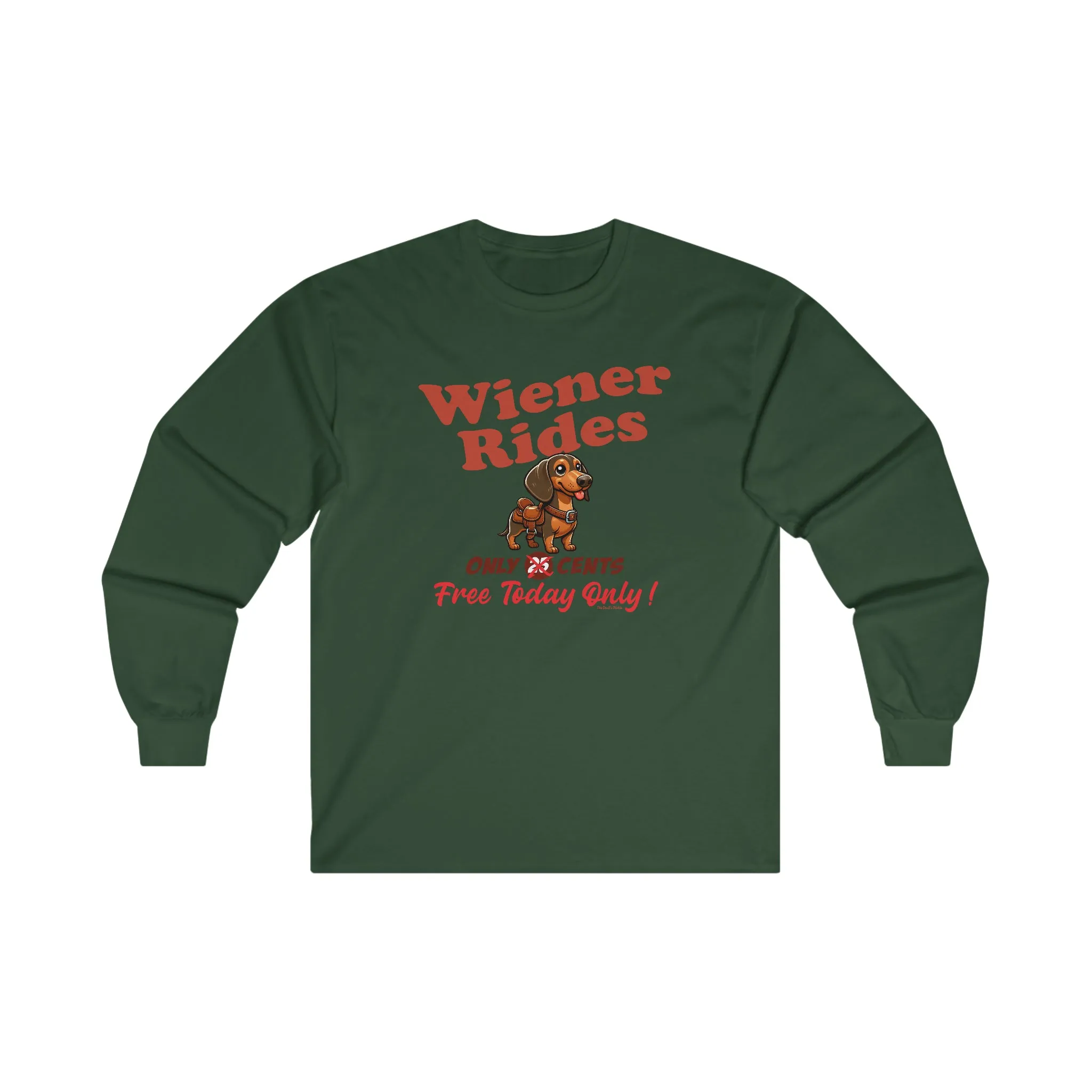 Free Wiener Rides Long Sleeve Tee