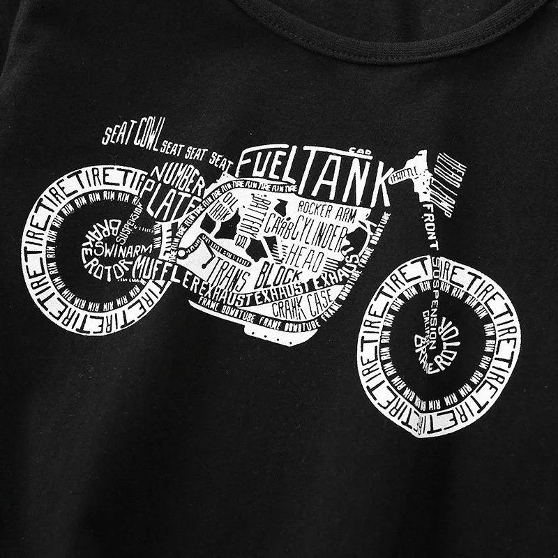 Full Sleeve Bike Printed Boys Sweatshirt