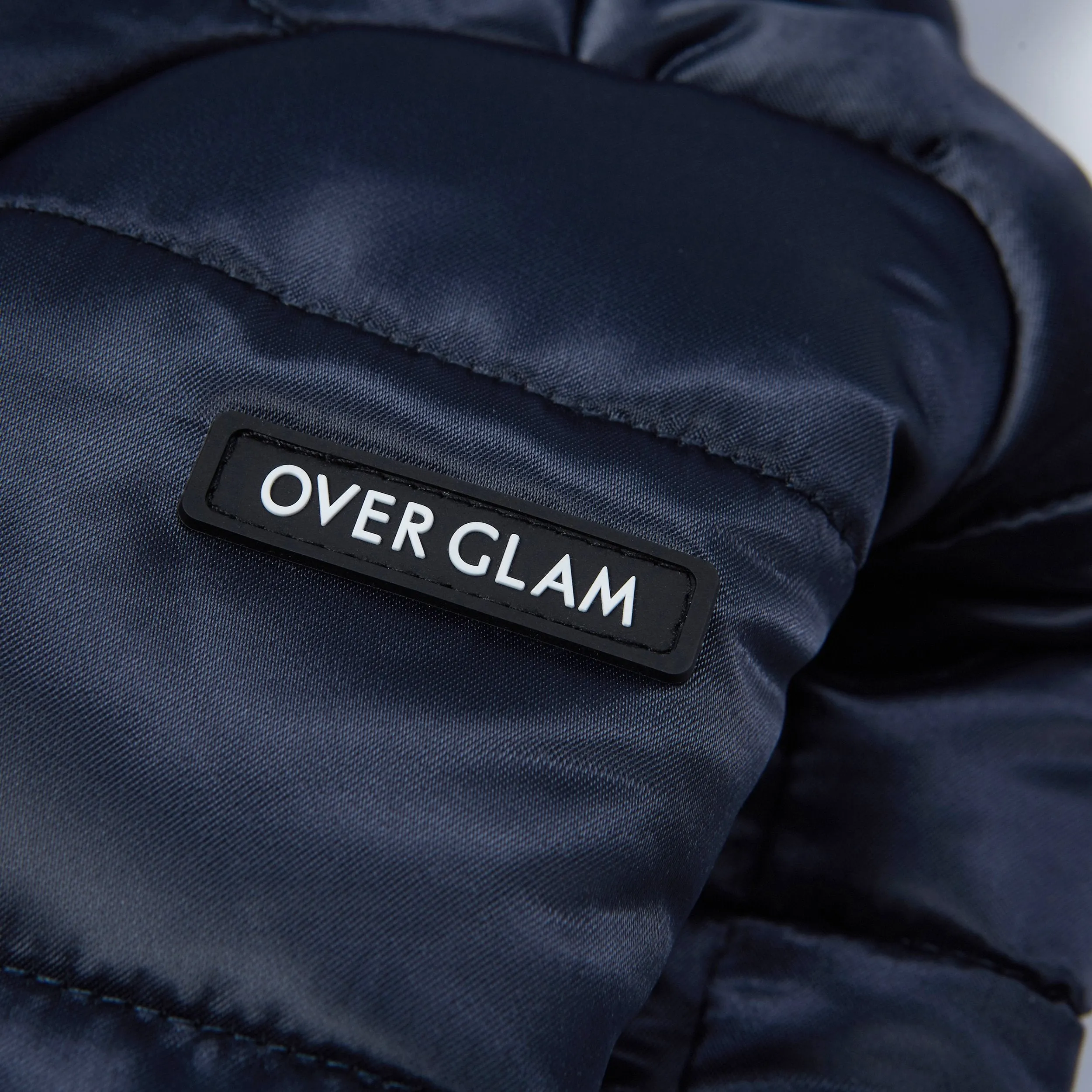 Glossy Zip Up Puffer Ski Jacket