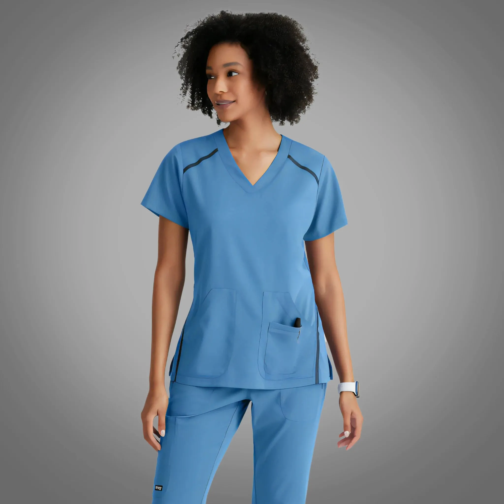 Grey's Anatomy Impact Crossover V-NK Women's Top 7188