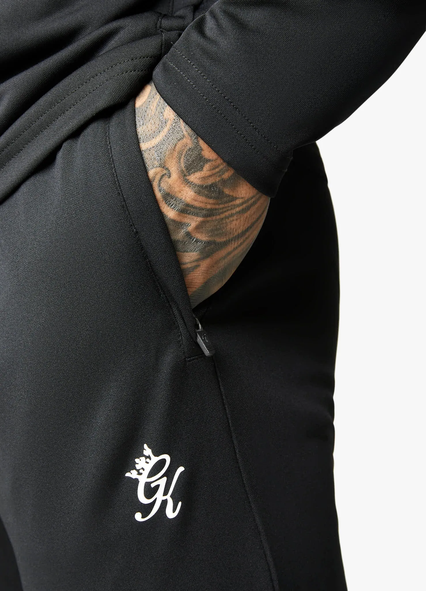 Gym King 365 Lightweight Poly Training Tracksuit - Black