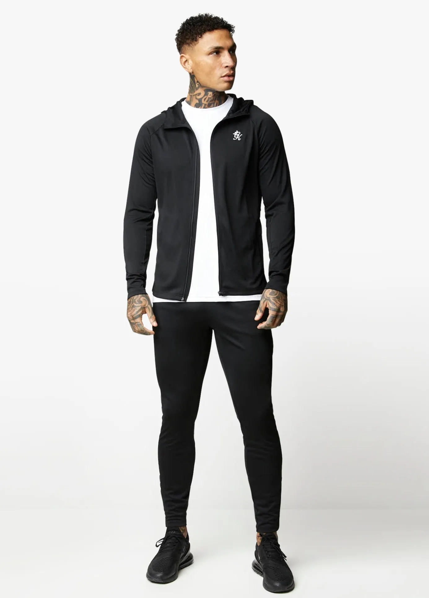 Gym King 365 Lightweight Poly Training Tracksuit - Black