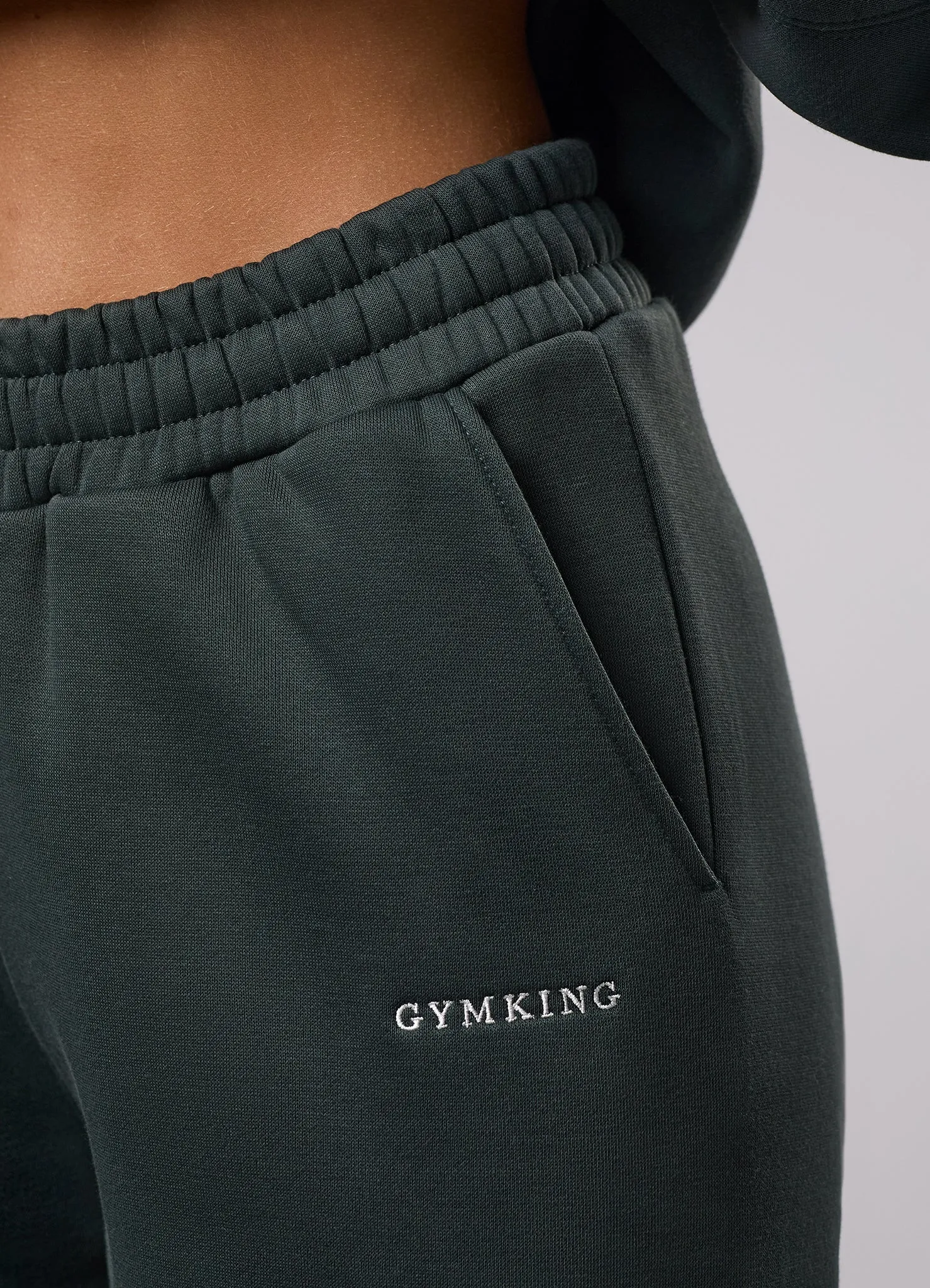 Gym King 365 Relaxed Fit Hood Tracksuit - Green Smoke