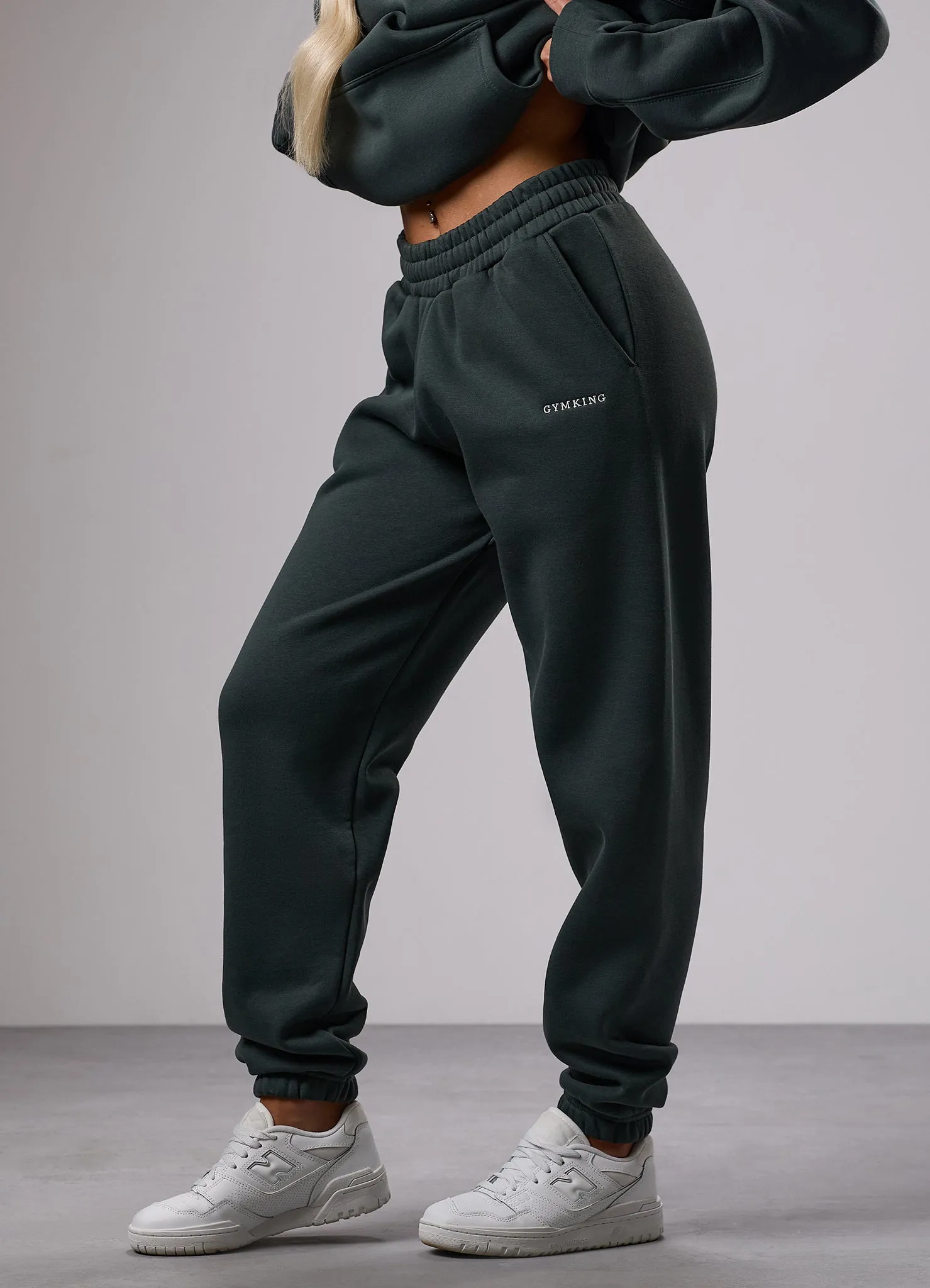 Gym King 365 Relaxed Fit Hood Tracksuit - Green Smoke