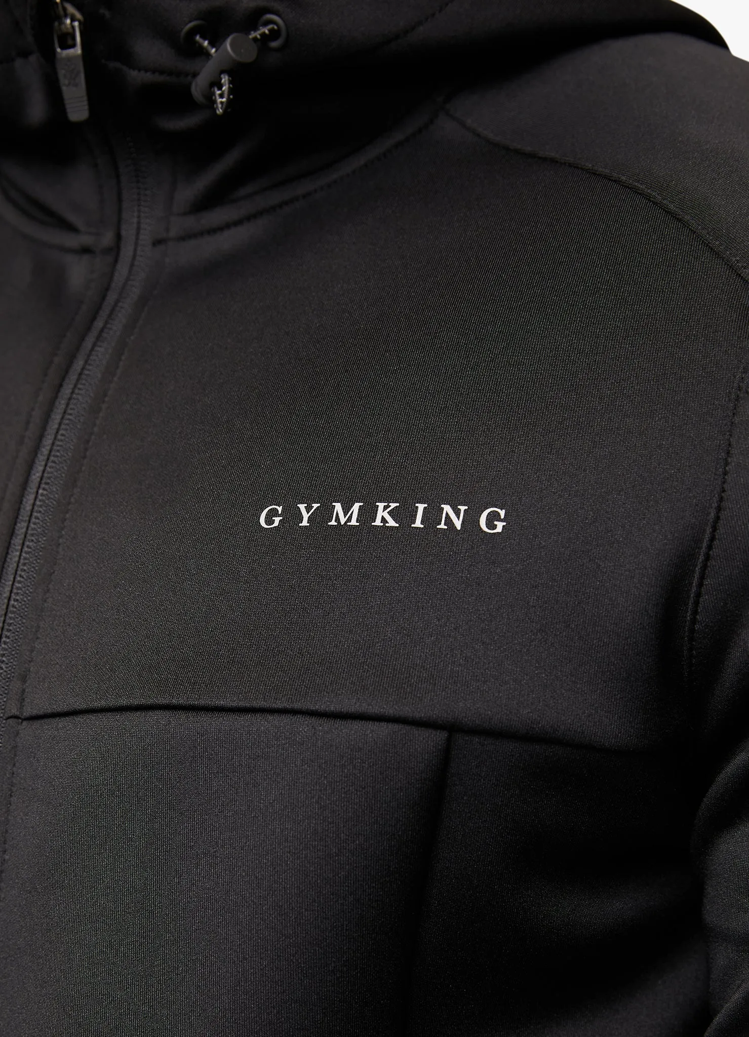 Gym King Eclipse Poly FZ Tracksuit - Black