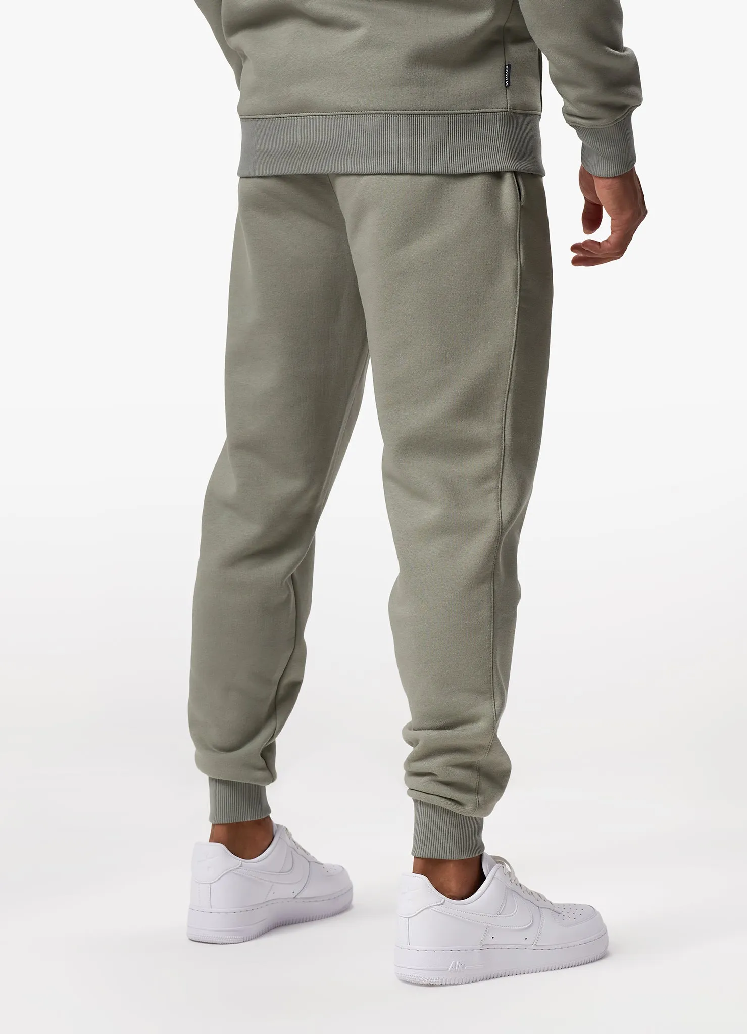 Gym King Fundamental Fleece Crew Tracksuit - Soft Khaki