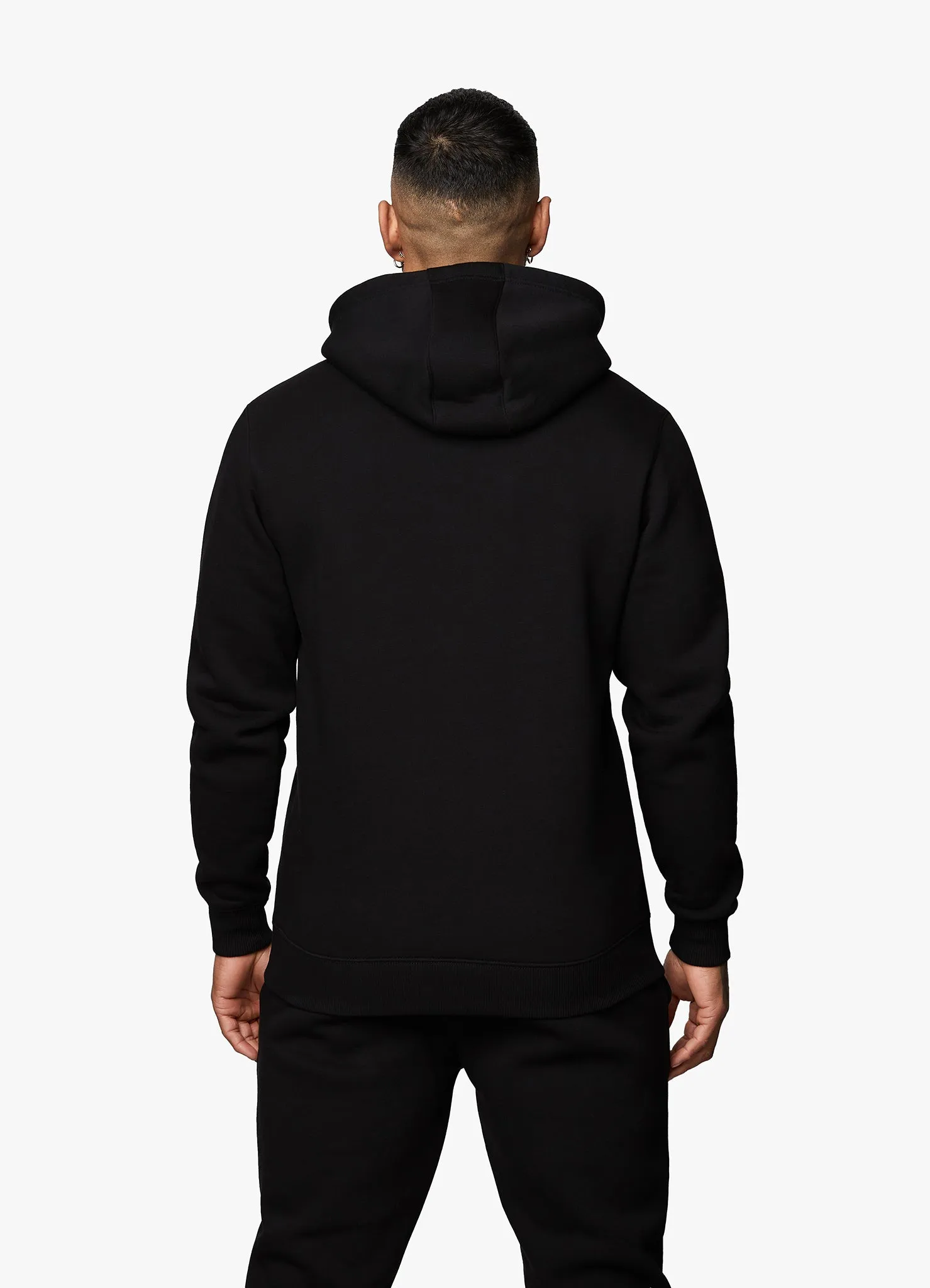 Gym King Fundamental Fleece Hood Tracksuit - Black