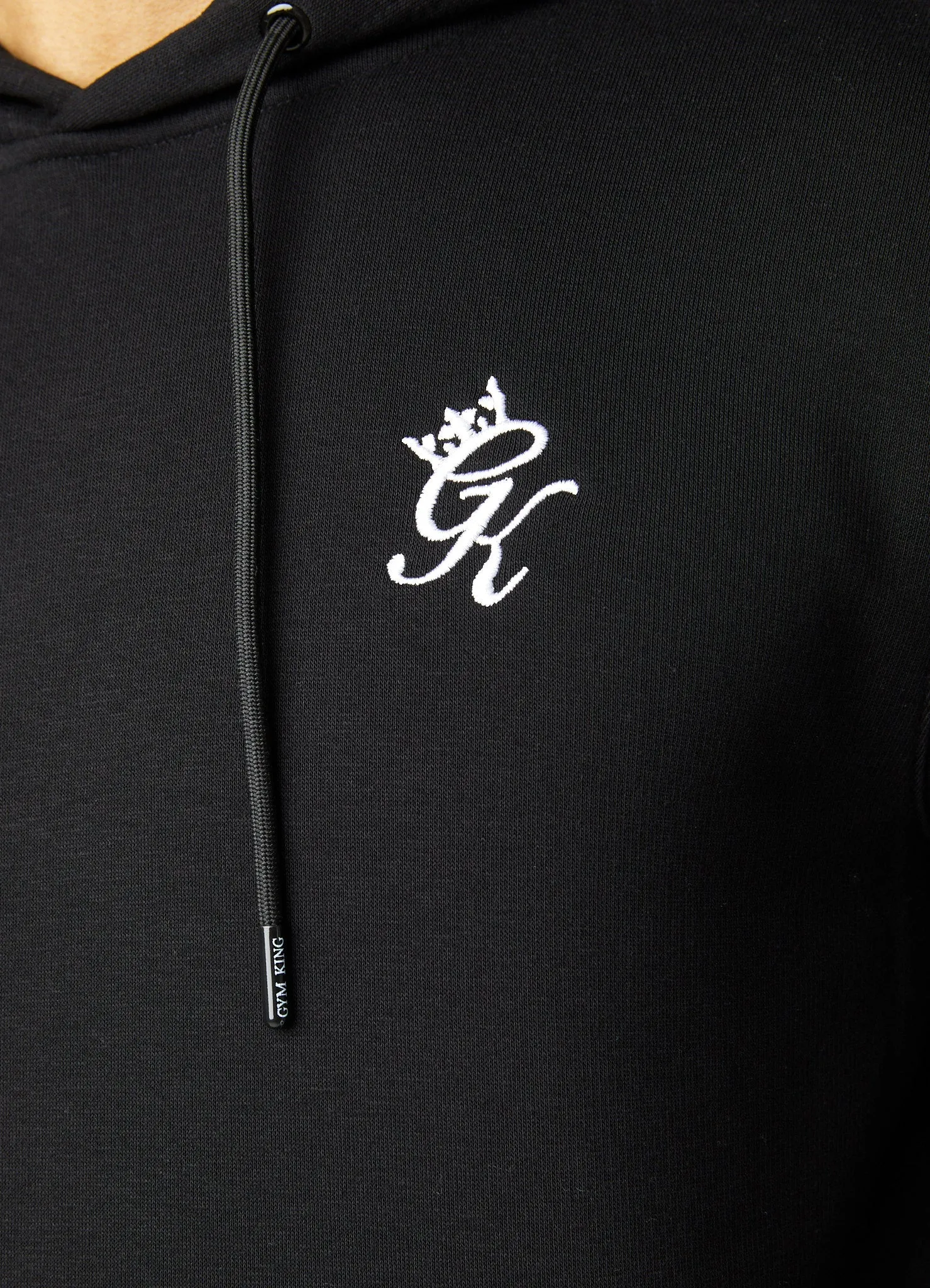 Gym King Fundamental Fleece Hood Tracksuit - Black