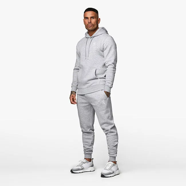 Gym King Fundamental Fleece Hood Tracksuit - Grey Marl