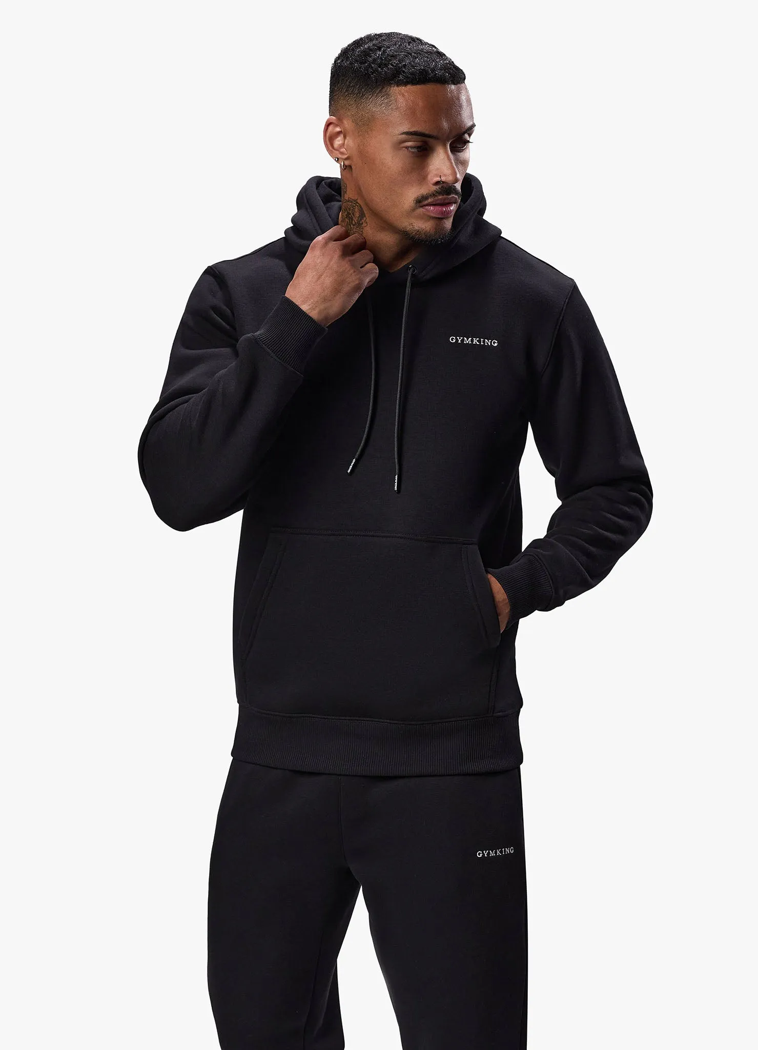 Gym King Linear Fundamental Tracksuit - Black