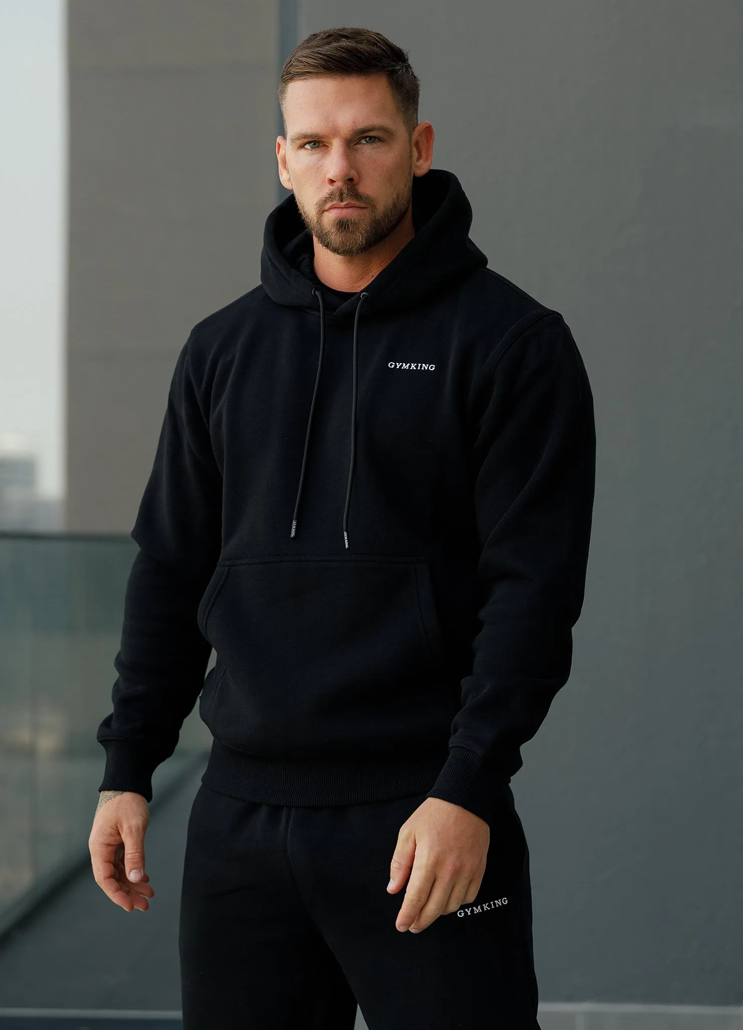 Gym King Linear Fundamental Tracksuit - Black