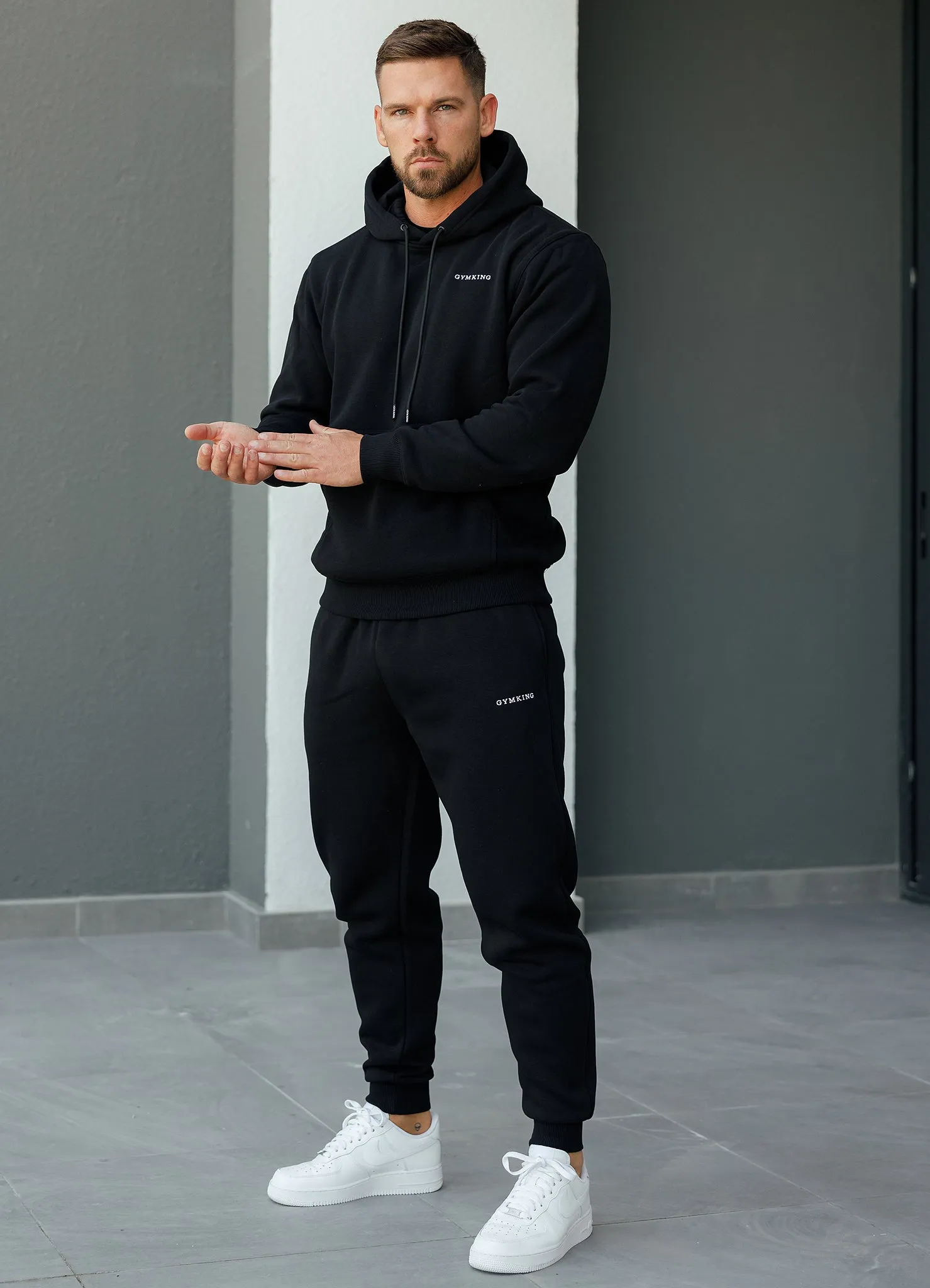 Gym King Linear Fundamental Tracksuit - Black