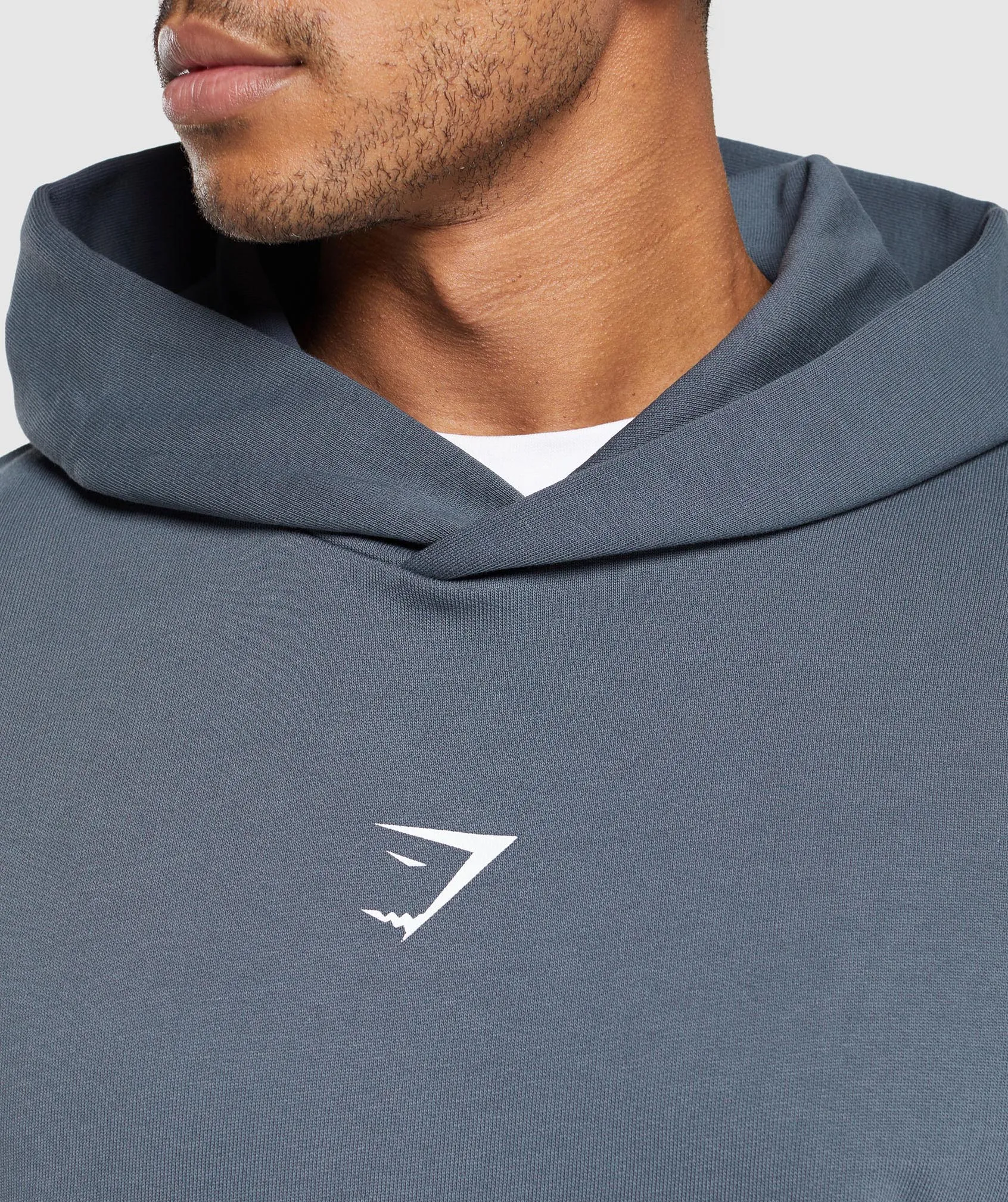 Gymshark Built in the UK Hoodie - Titanium Blue