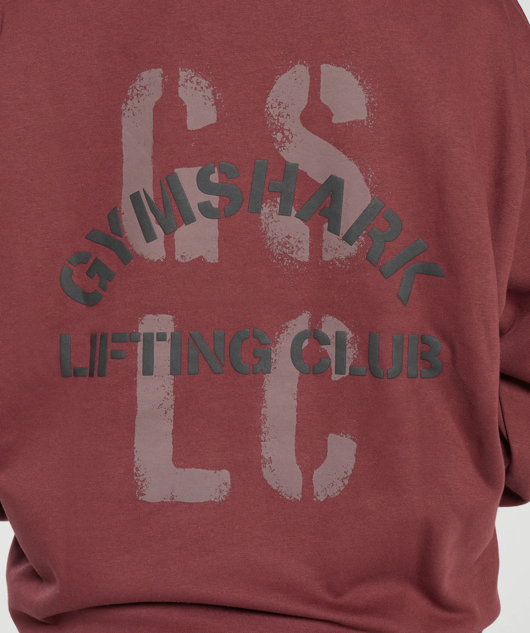 Gymshark Built Oversized Sweatshirt - Washed Burgundy