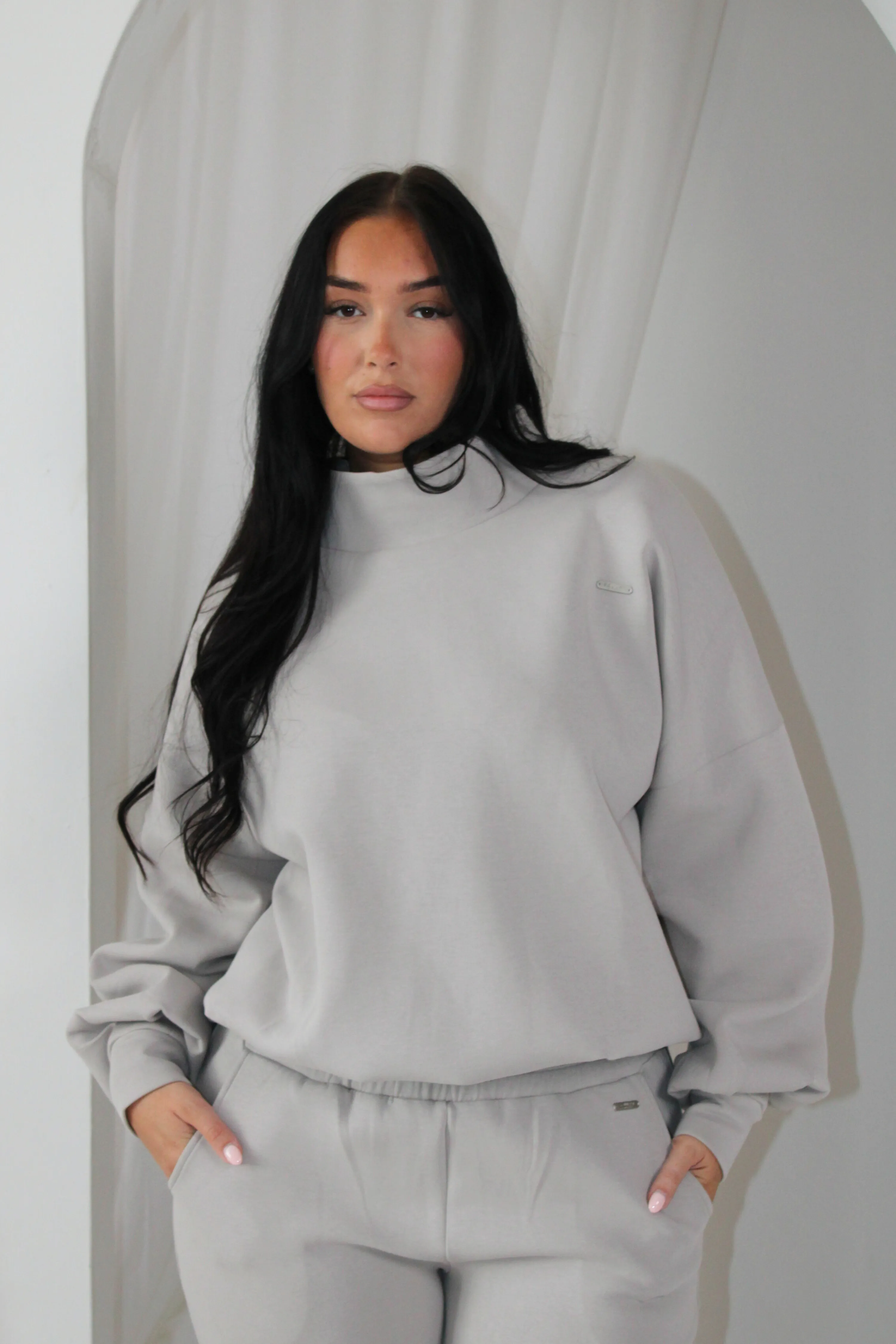 High Neck Oversized Jumper Moon