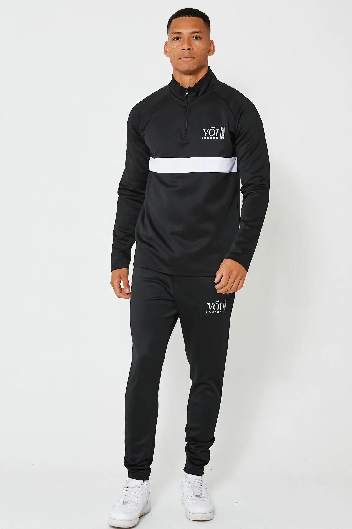 Hill Street Poly Tracksuit - Black