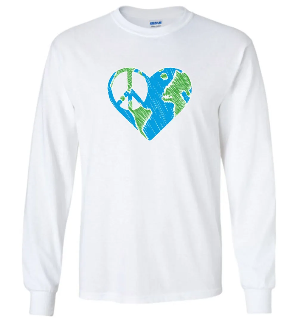 I Heart Peace - Long Sleeve T-Shirts