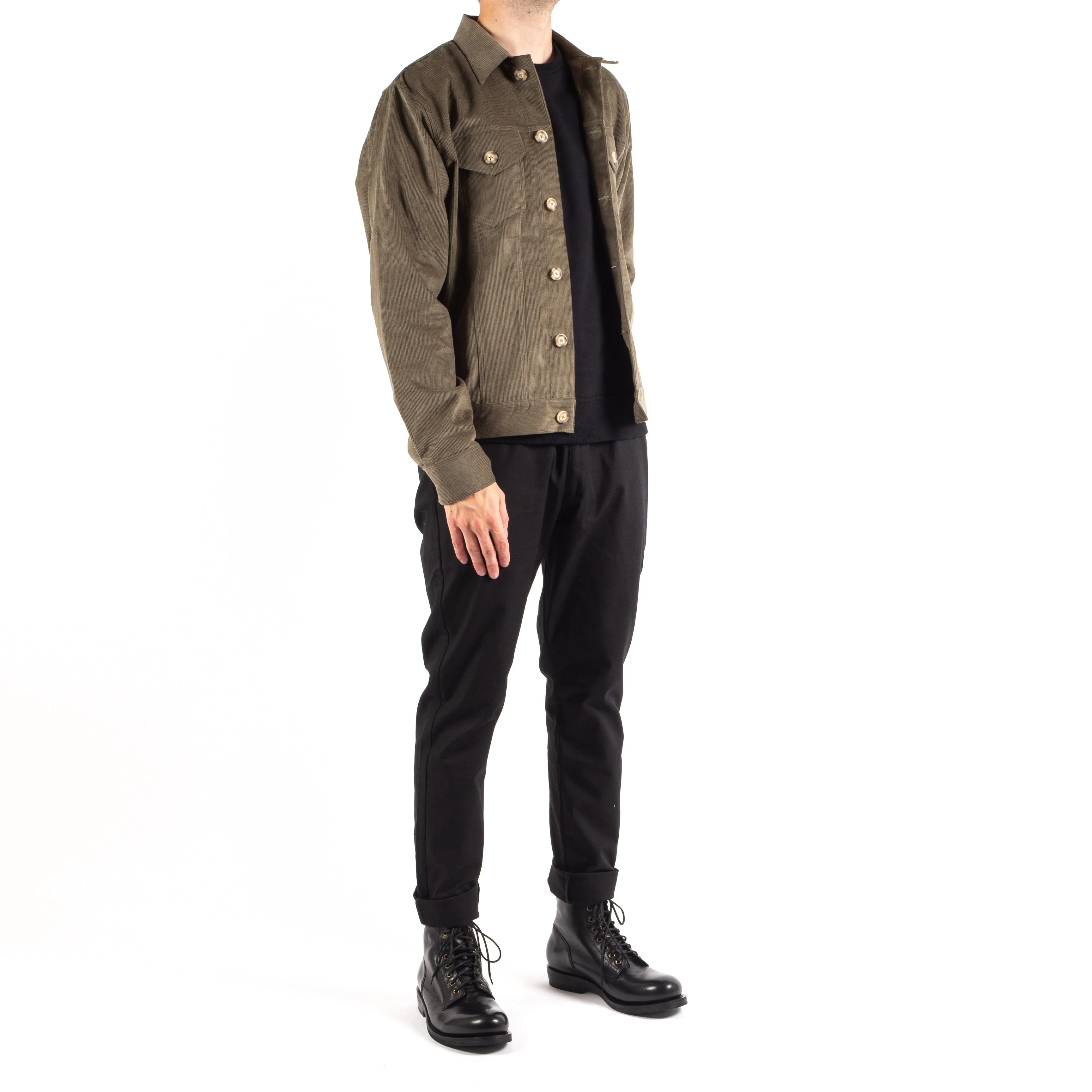 Stylish In Situ Olive Corduroy Jacket