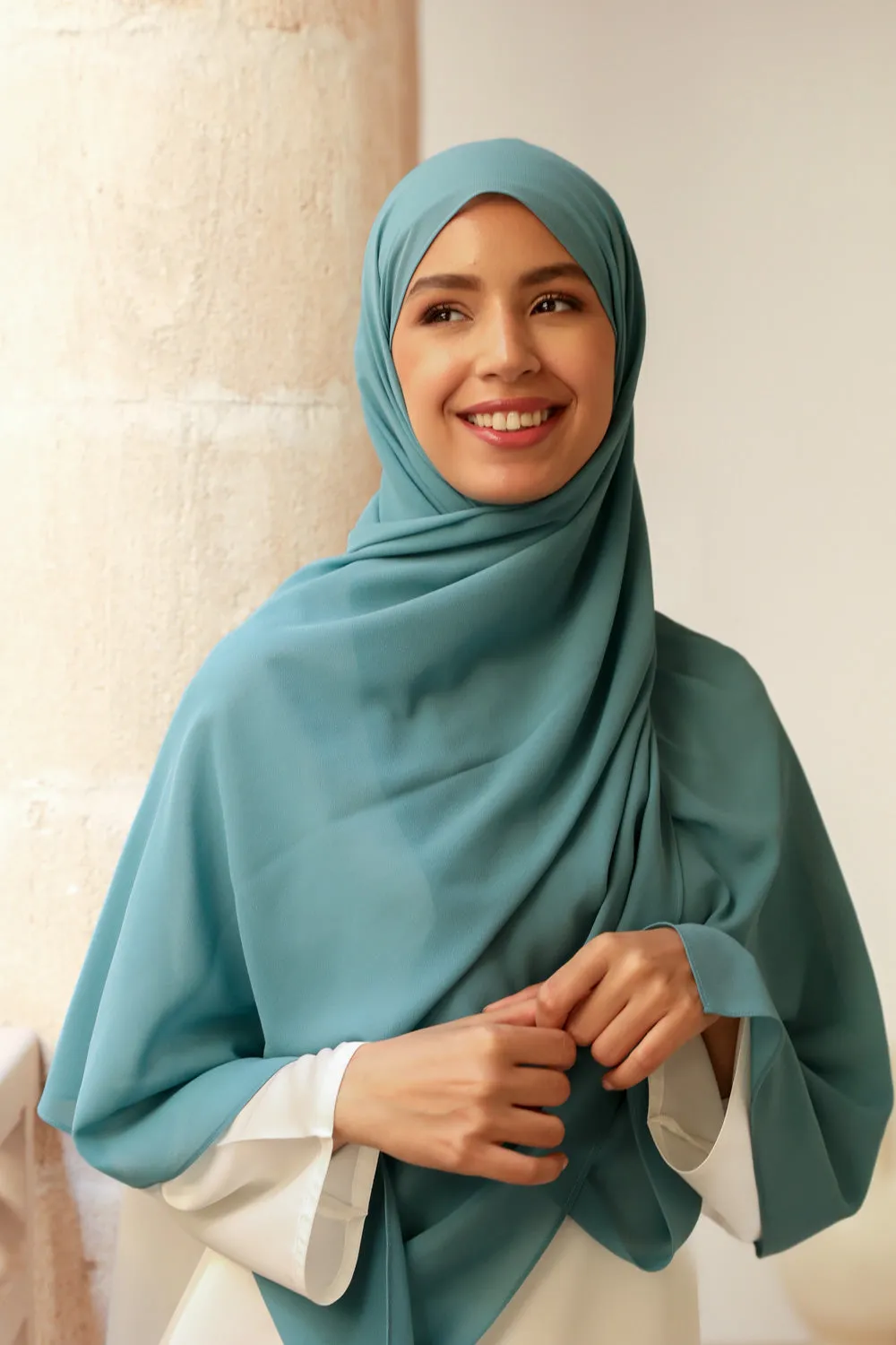 Lagoon teal Hijab-colour 16